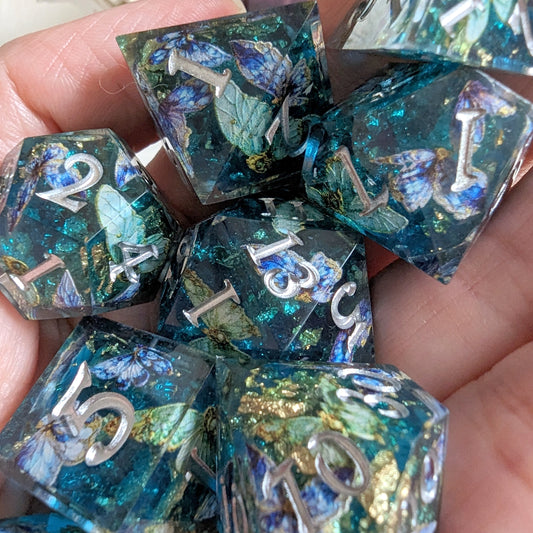 Butterfly Realm DnD Dice Set