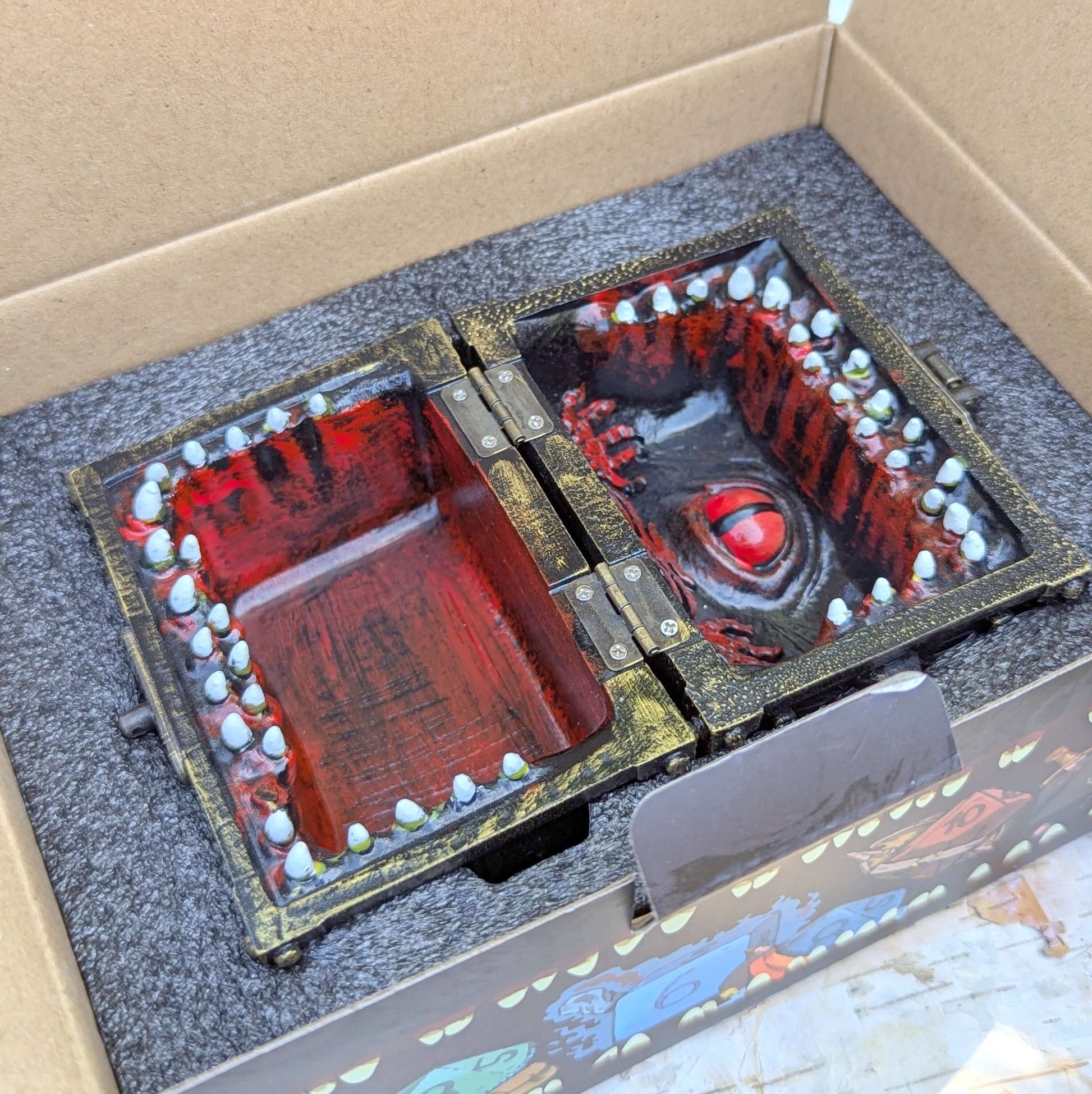 Mimic Treasure Chest Dice Box Fennek and Finch