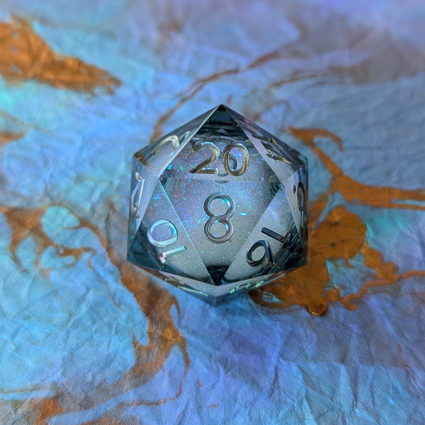 Mystic Storm Liquid Core D20 Dice Sets & Games Fennek and Finch