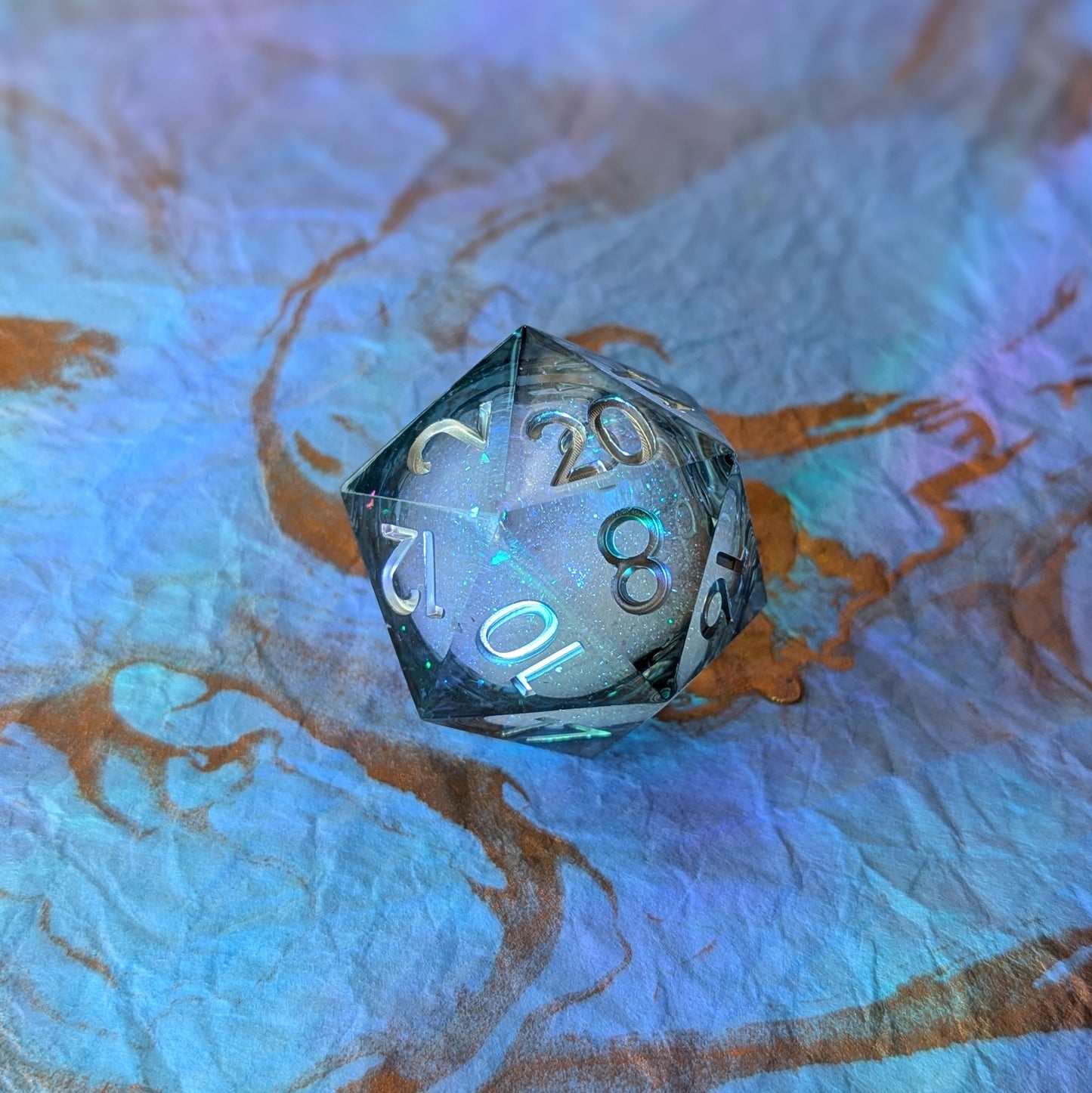 Mystic Storm Liquid Core D20 Dice Sets & Games Fennek and Finch