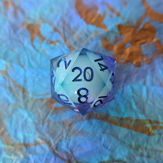 Celestial Drift Liquid Core D20 Dice Sets & Games Fennek and Finch