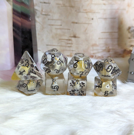 Barn Owl Dice Set. 8 Piece Animal Themed Dice Set Dice sets Fennek and Finch