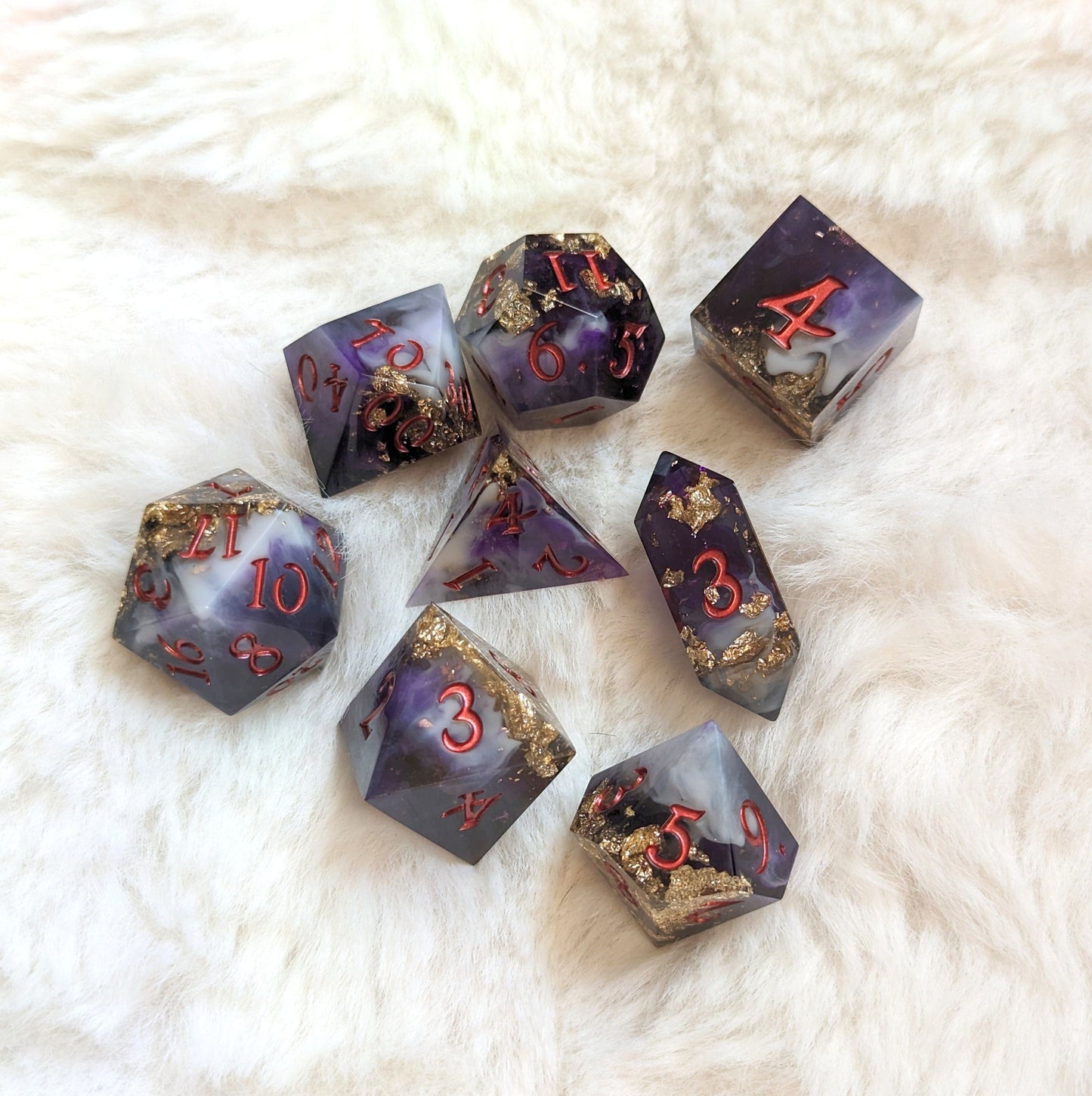 Bone Empress DnD Dice Set