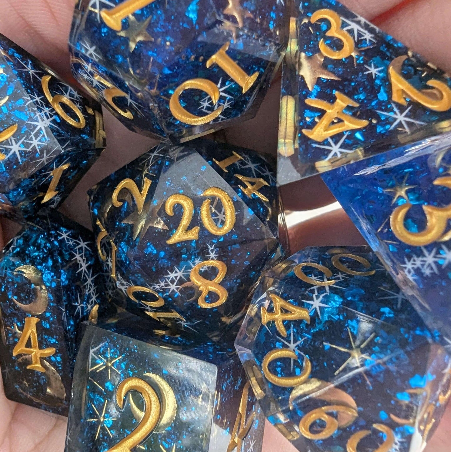 Celestial Dreams DnD Dice Set Dice Sets & Games Fennek and Finch