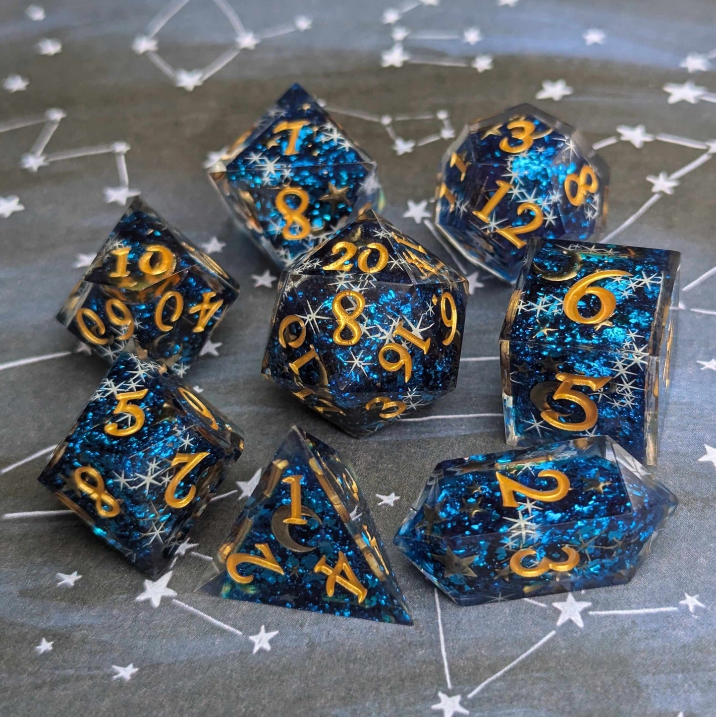 Celestial Dreams DnD Dice Set Dice Sets & Games Fennek and Finch