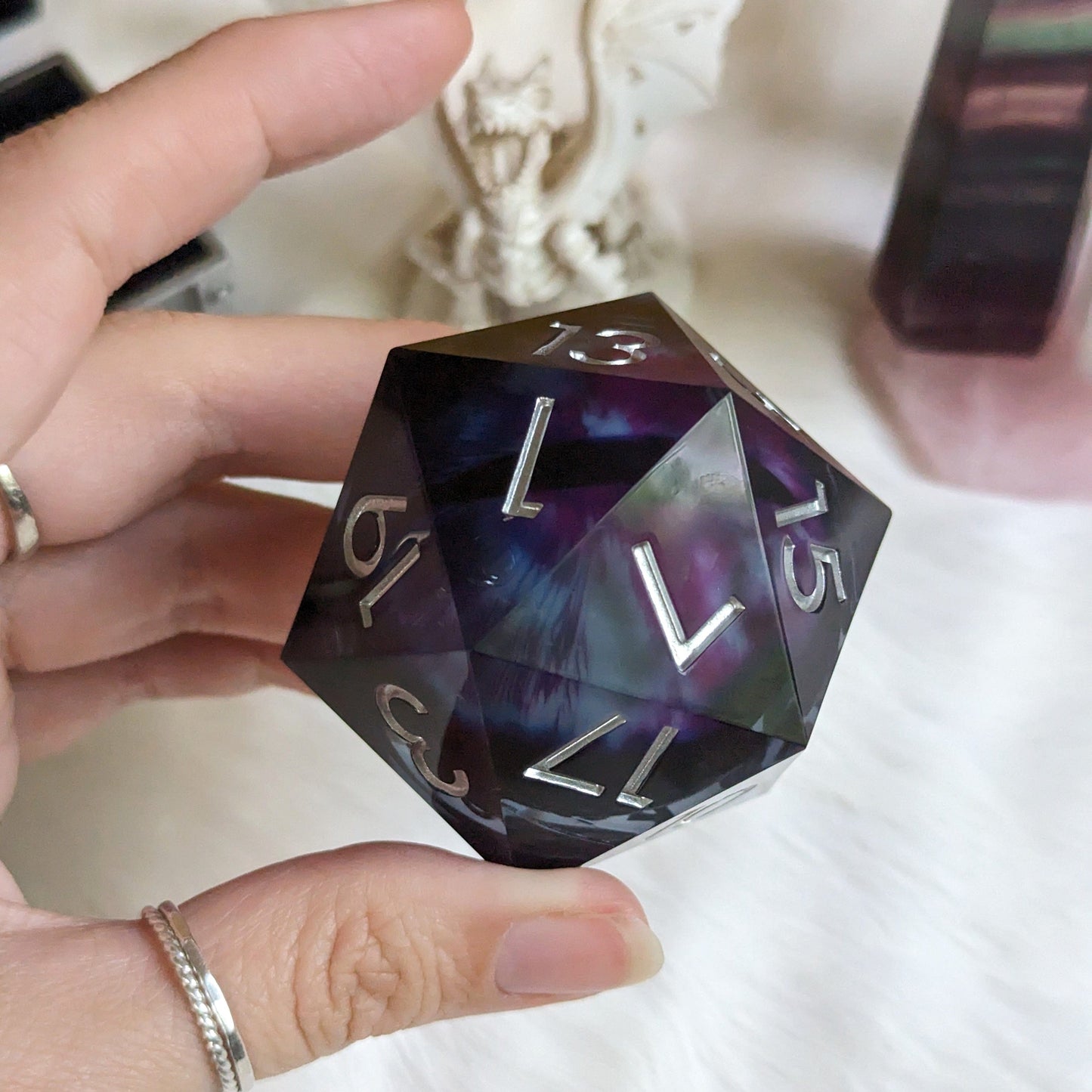 Liquid Core Eye Large D20 Dice Sets & Games Fennek and Finch