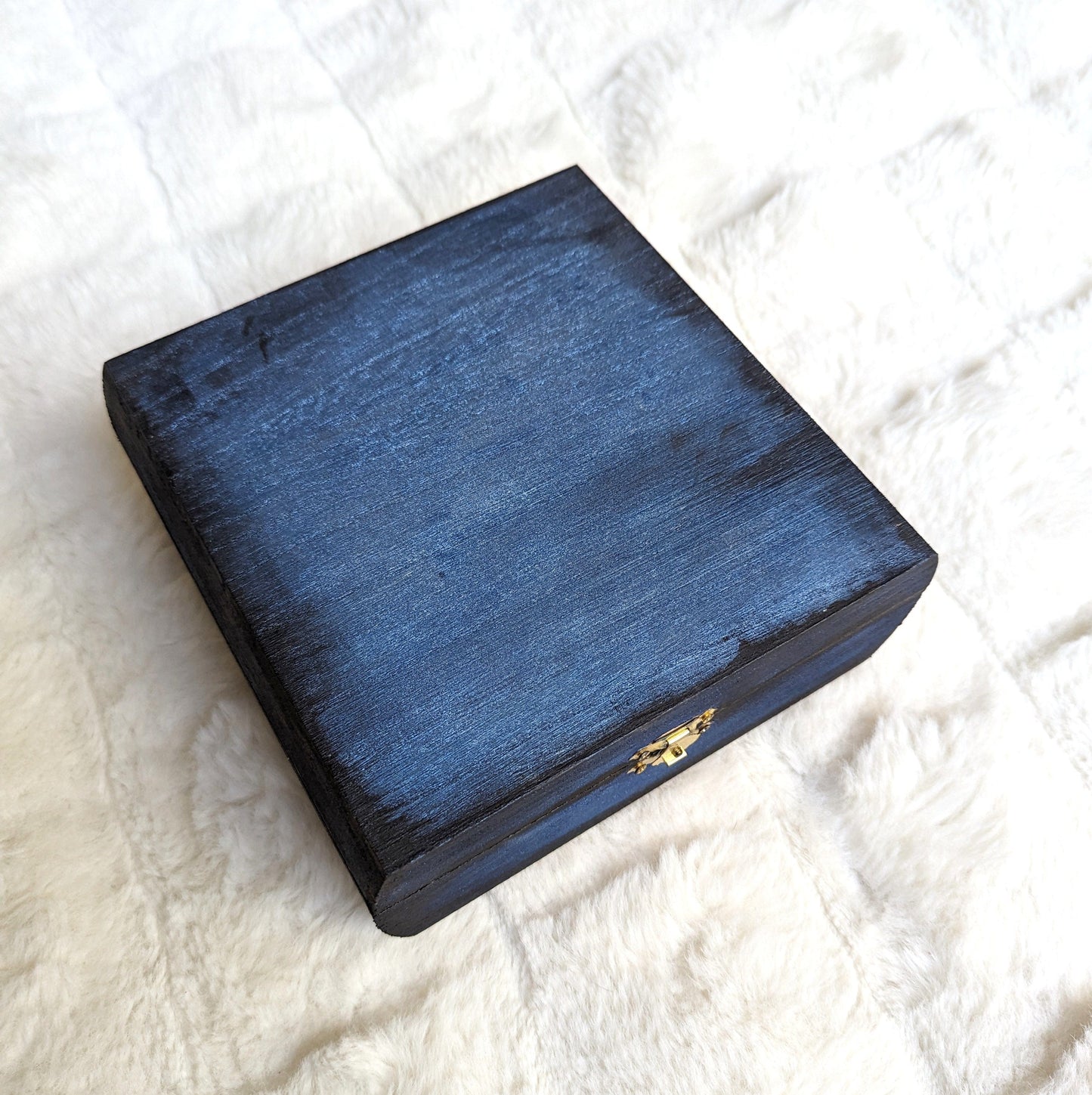 Midnight Wood Dice Box - Large Size