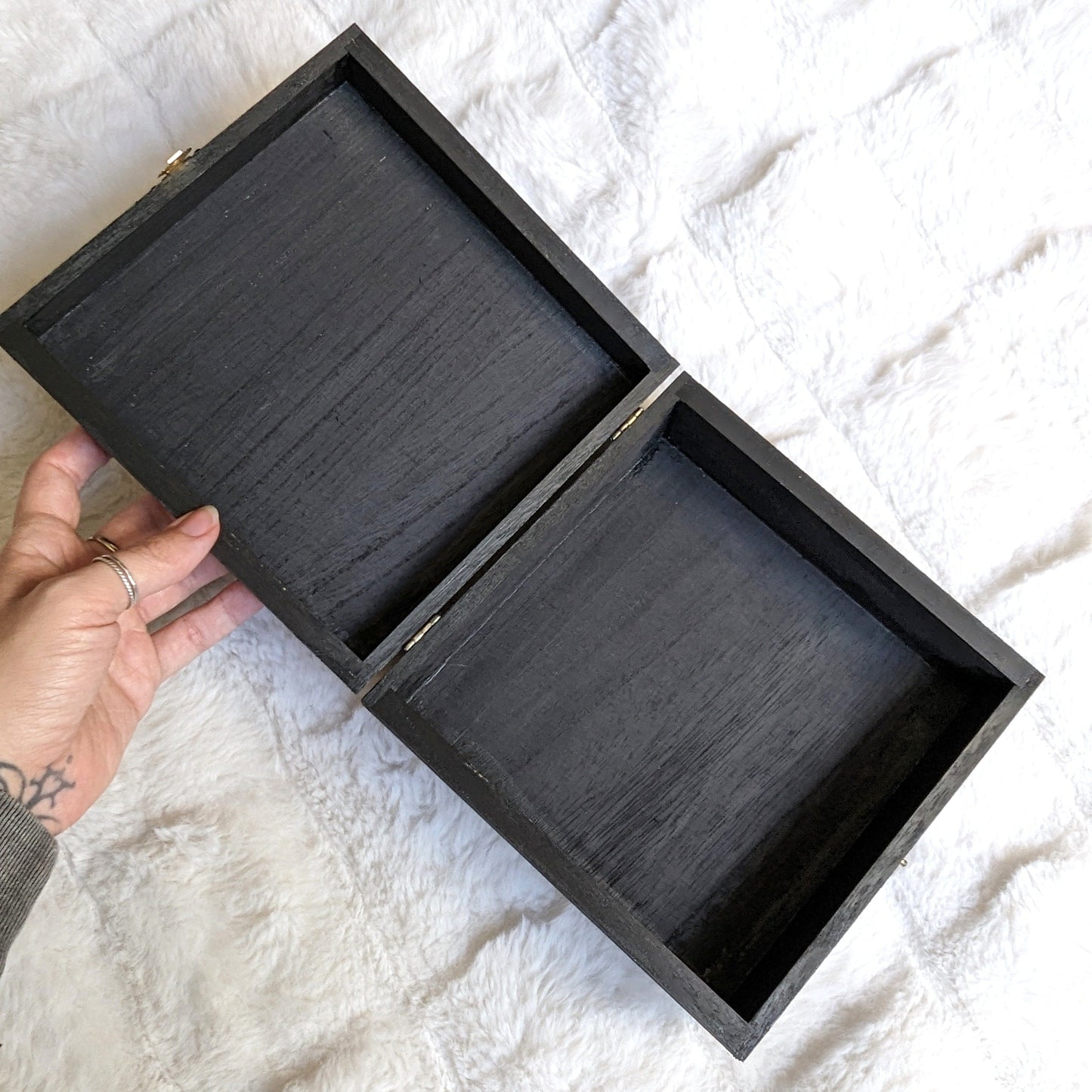 Midnight Wood Dice Box - Large Size