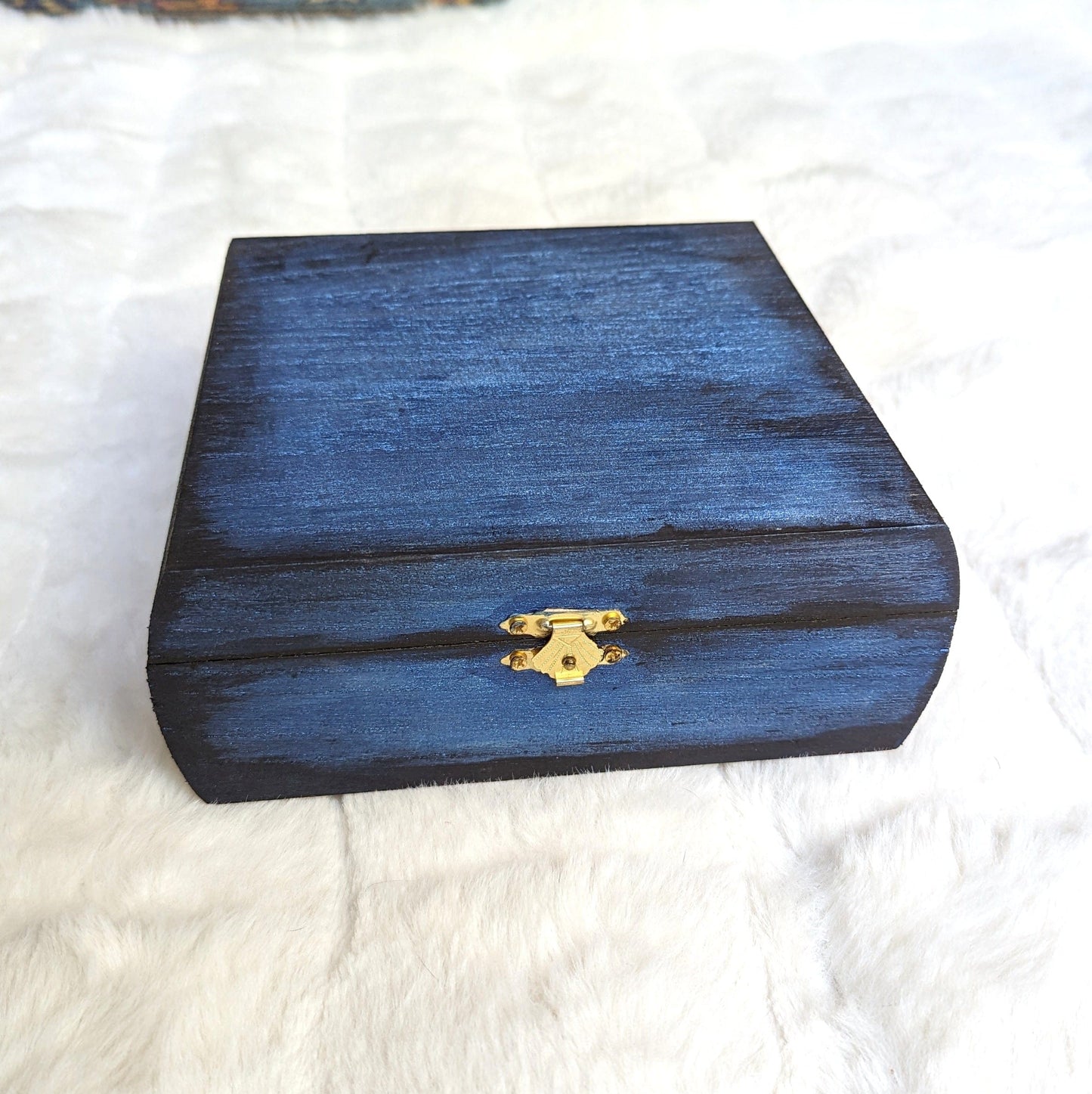 Midnight Wood Dice Box - Large Size