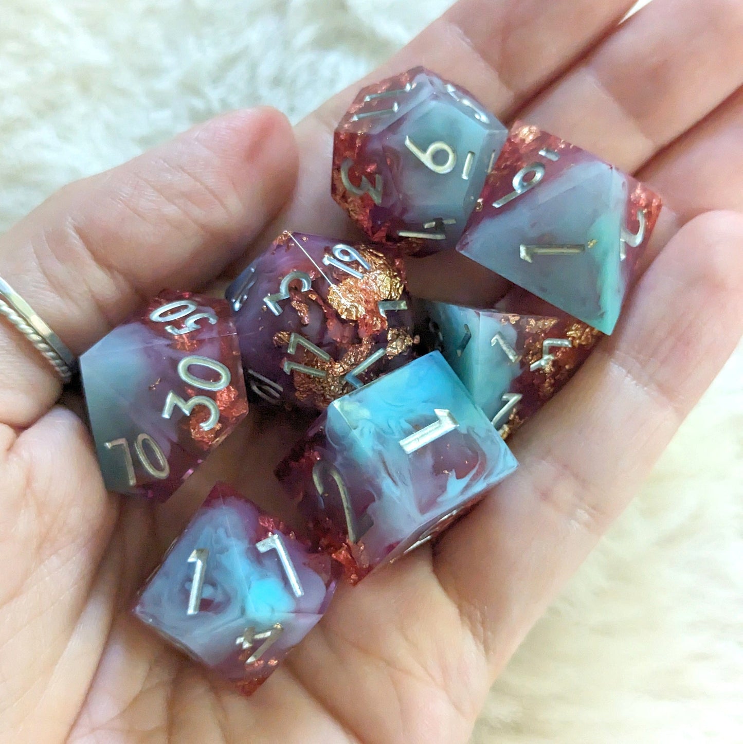 Misty Pools DnD Dice Set