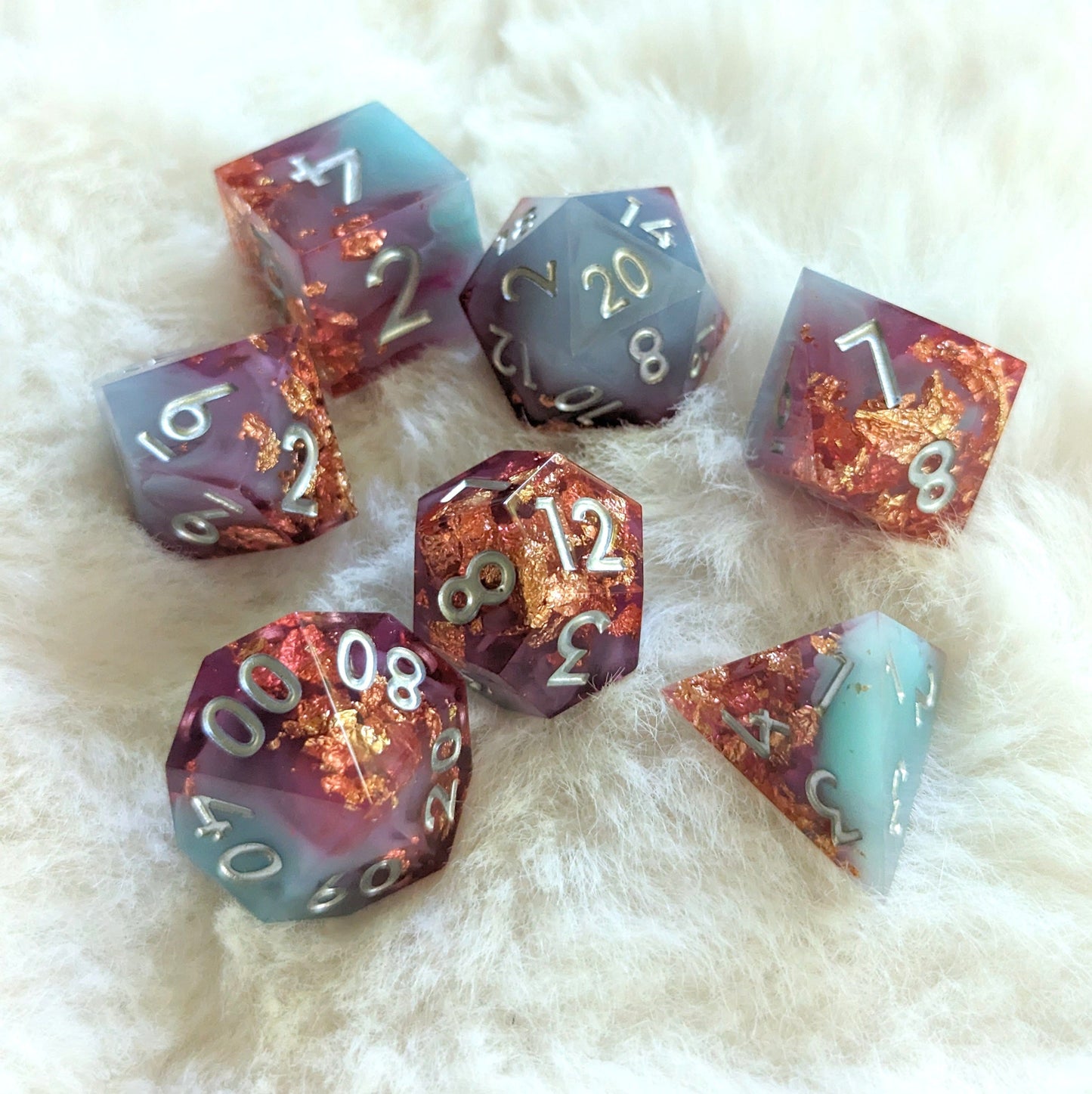 Misty Pools DnD Dice Set