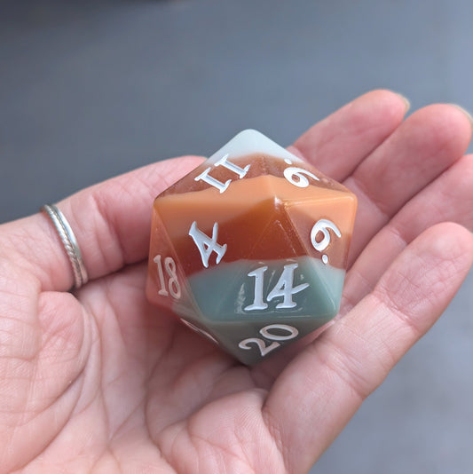 Horizons - Layered Earth Tone Large D20