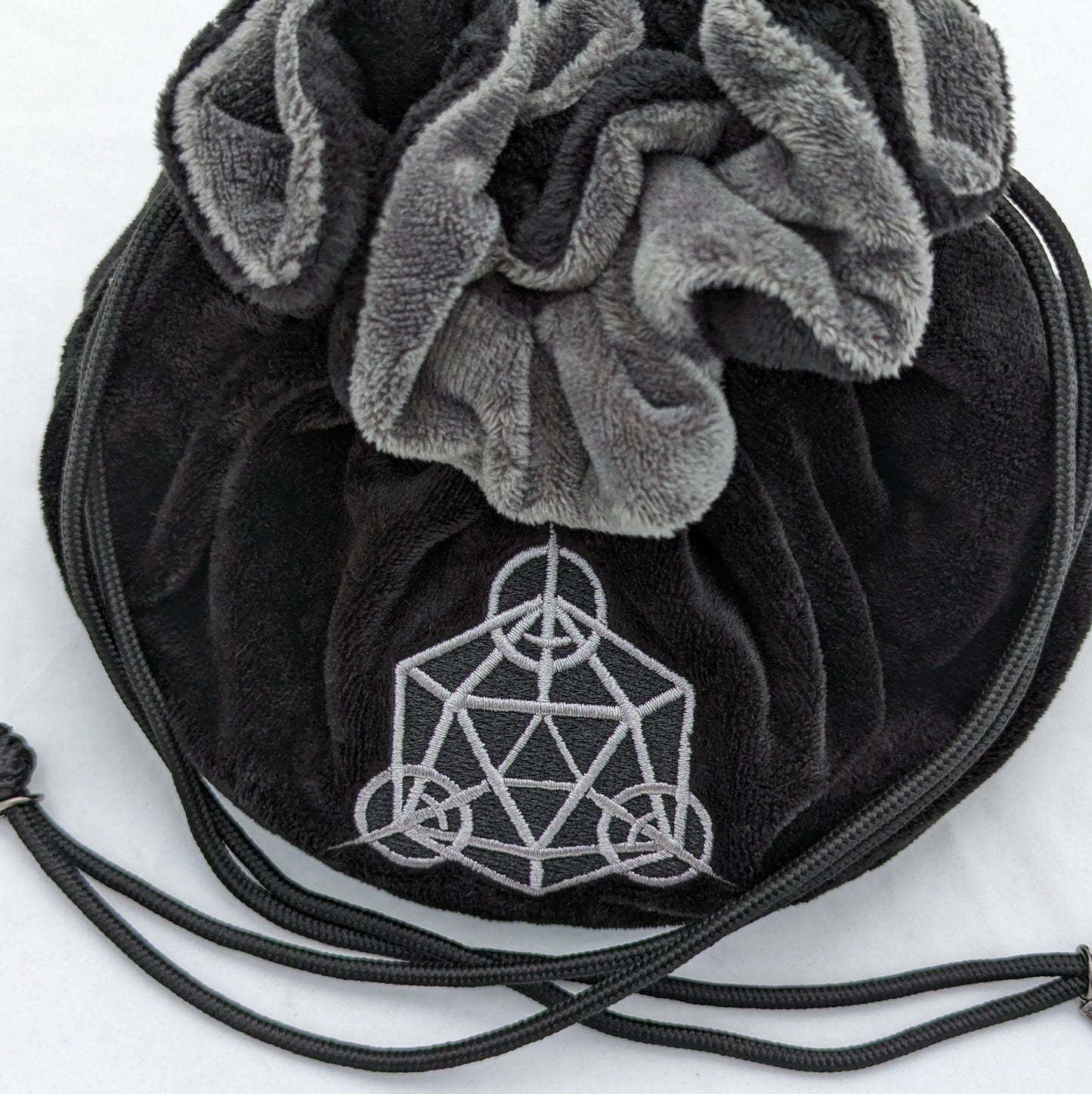 Rogue Dice Bag. Multi-pocket drawstring dice organizing bag