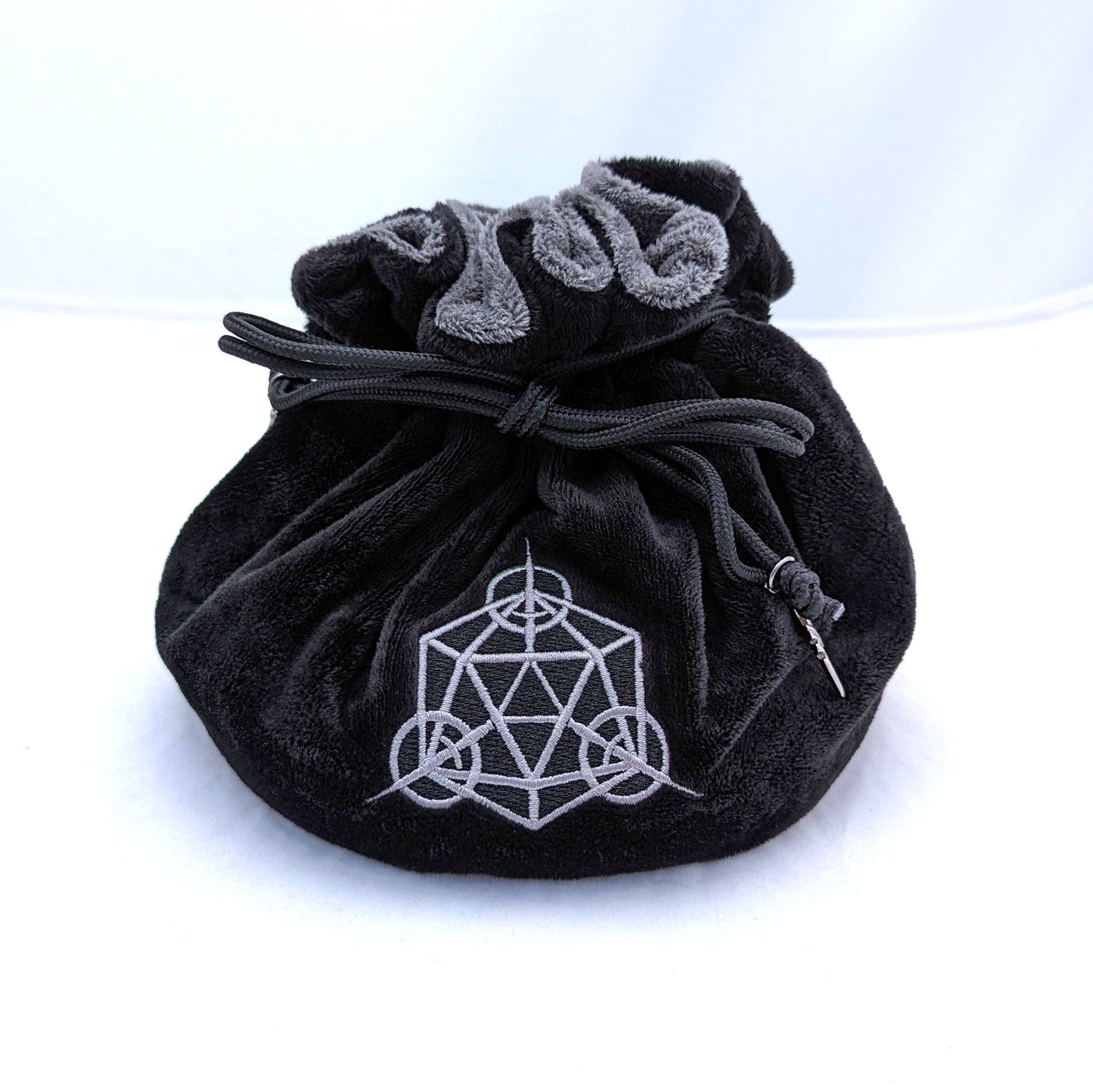 Rogue Dice Bag. Multi-pocket drawstring dice organizing bag