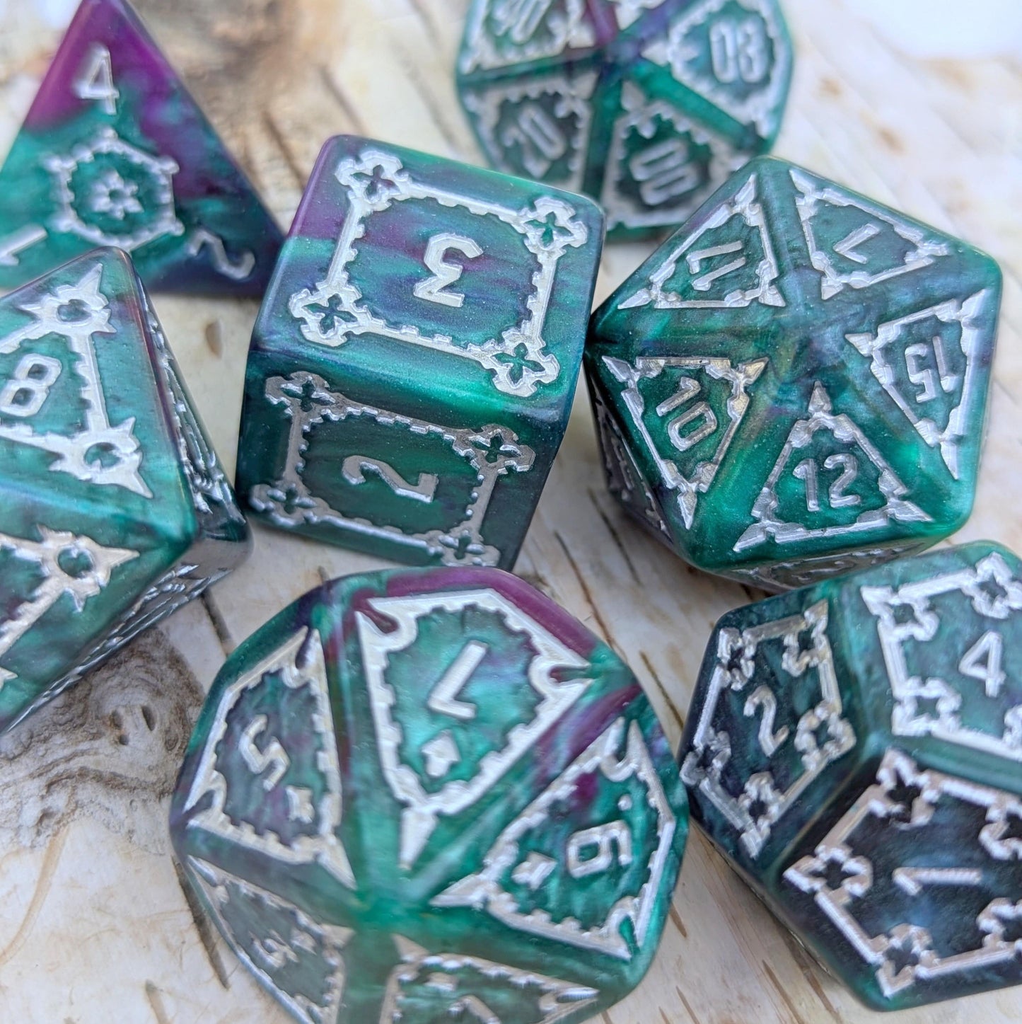 Underwater Castle Dice, extra large dice set Dice Sets & Games Fennek and Finch