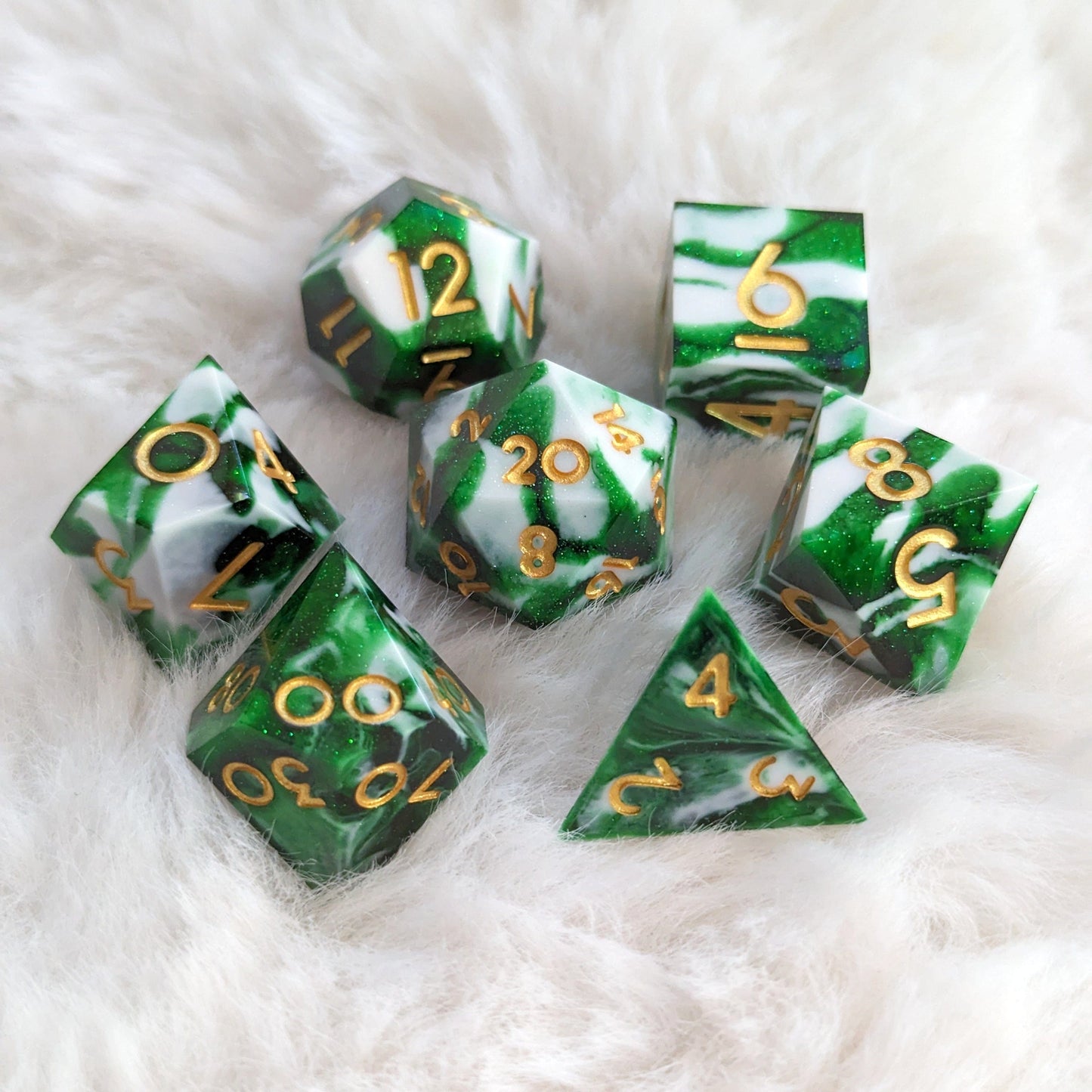 Volley Sharp Edge 7 Piece DnD Dice Set Dice Sets & Games Fennek and Finch