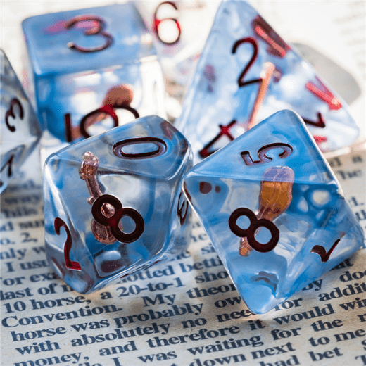 Bard's Violin - 7 Piece DnD Dice Set