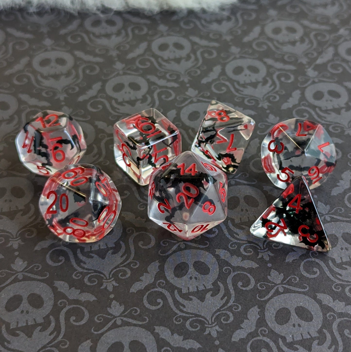 Bats - 7 Piece Dice Set