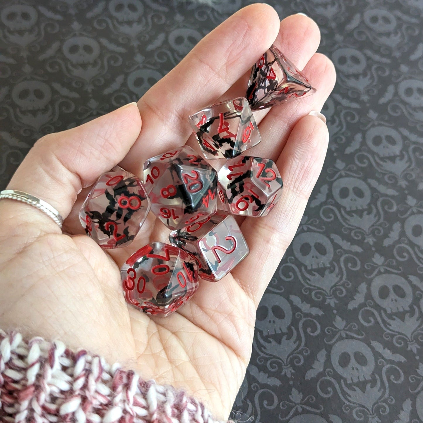 Bats - 7 Piece Dice Set