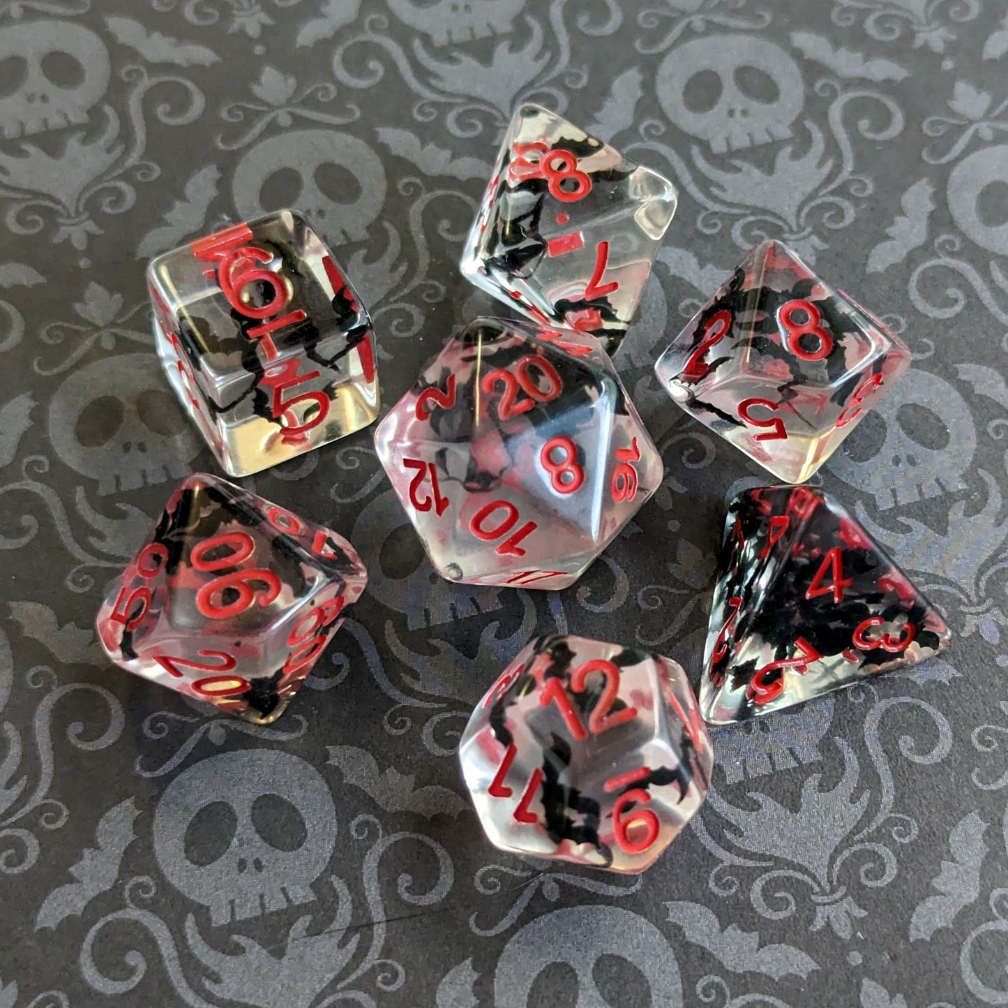 Bats - 7 Piece Dice Set