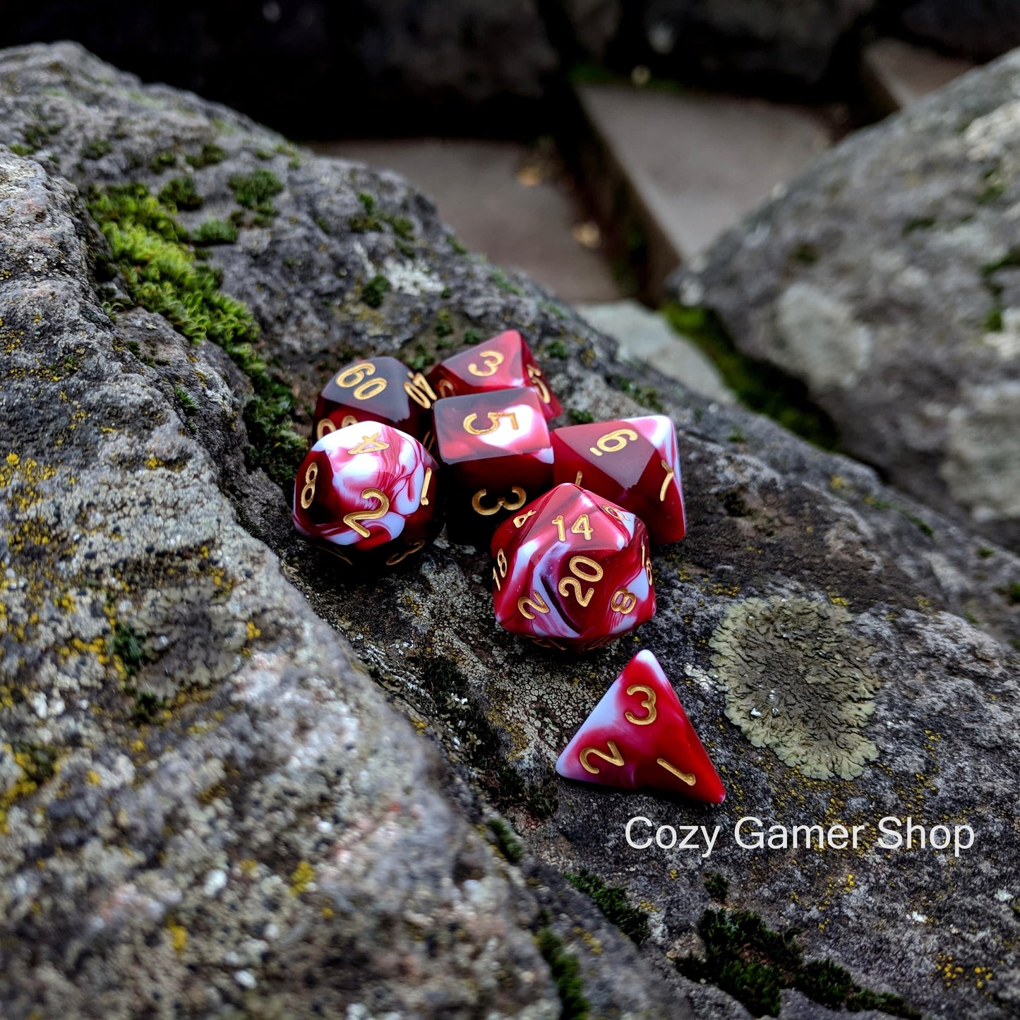 Battle Mage's Bloody Dice Set Dice sets Fennek and Finch