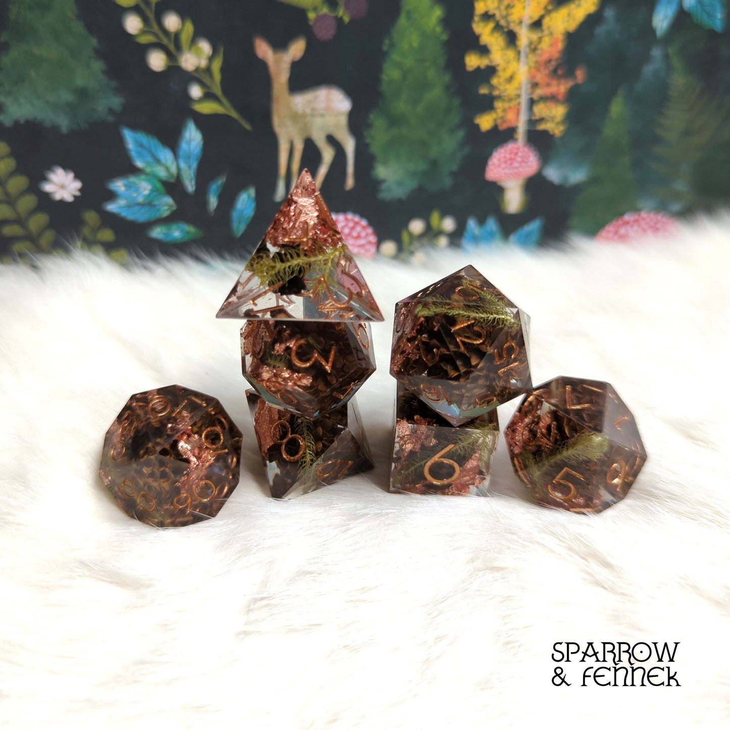 Casuarina - Seeds of Change Dice Set Dice Sets & Games Fennek and Finch