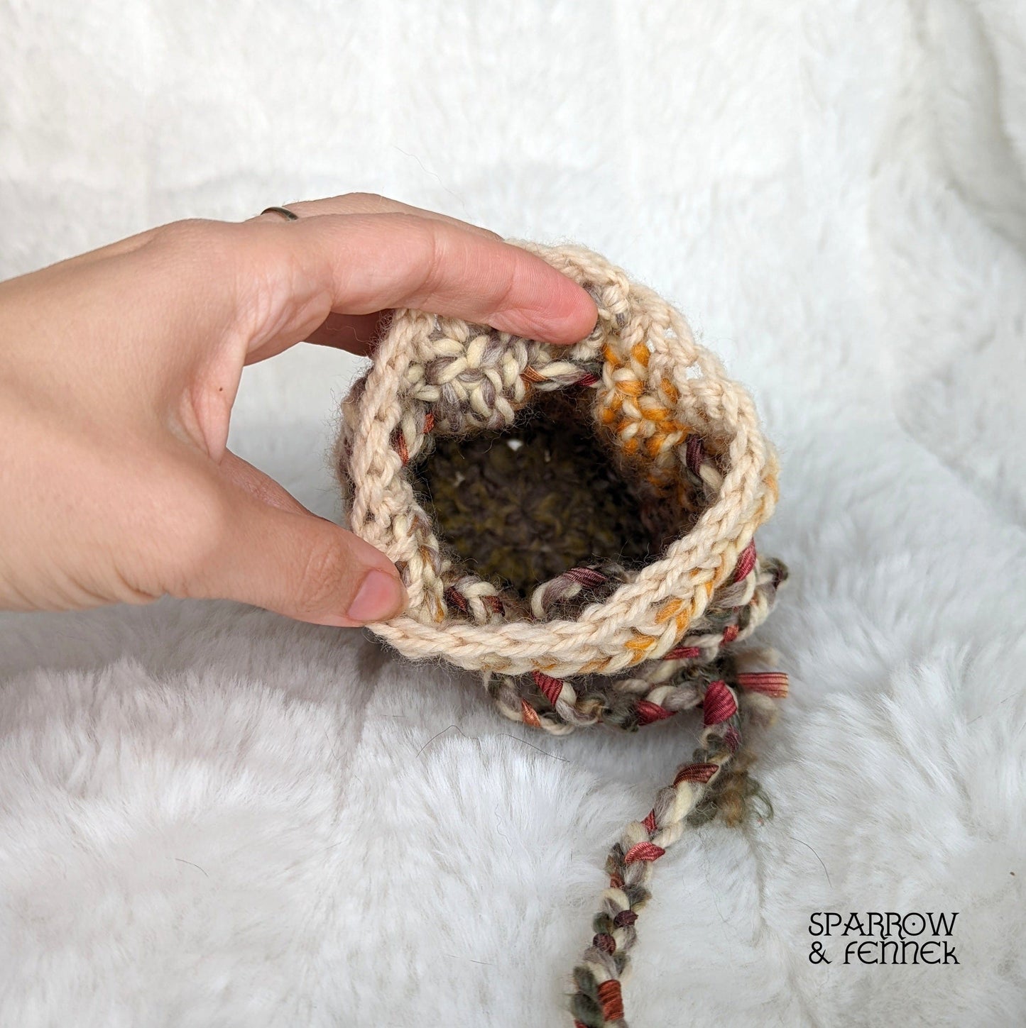 Crochet Handmade Dice Bag