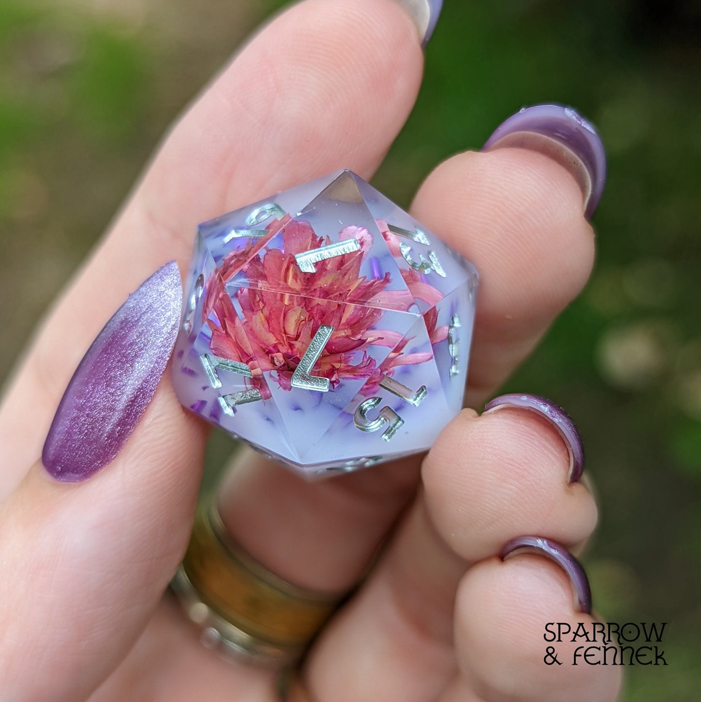 Crystal Bloom Dice Set Hobbies & Creative Arts Fennek and Finch
