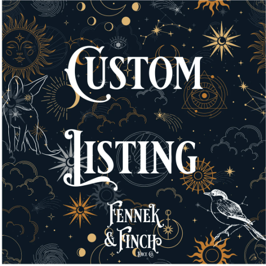 Custom Listing for Arianna - Fennek and Finch