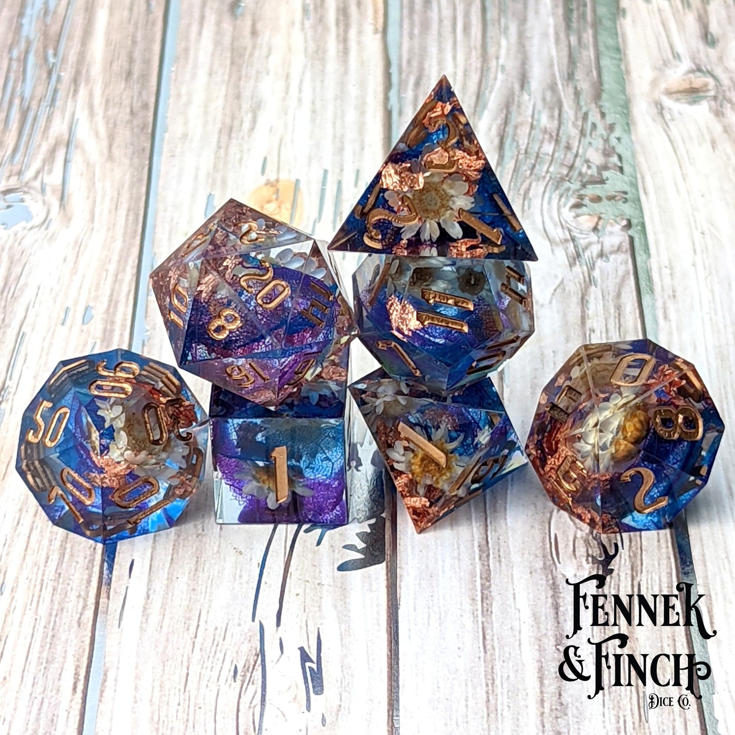Daisy Sharp Edge DnD Dice Set.