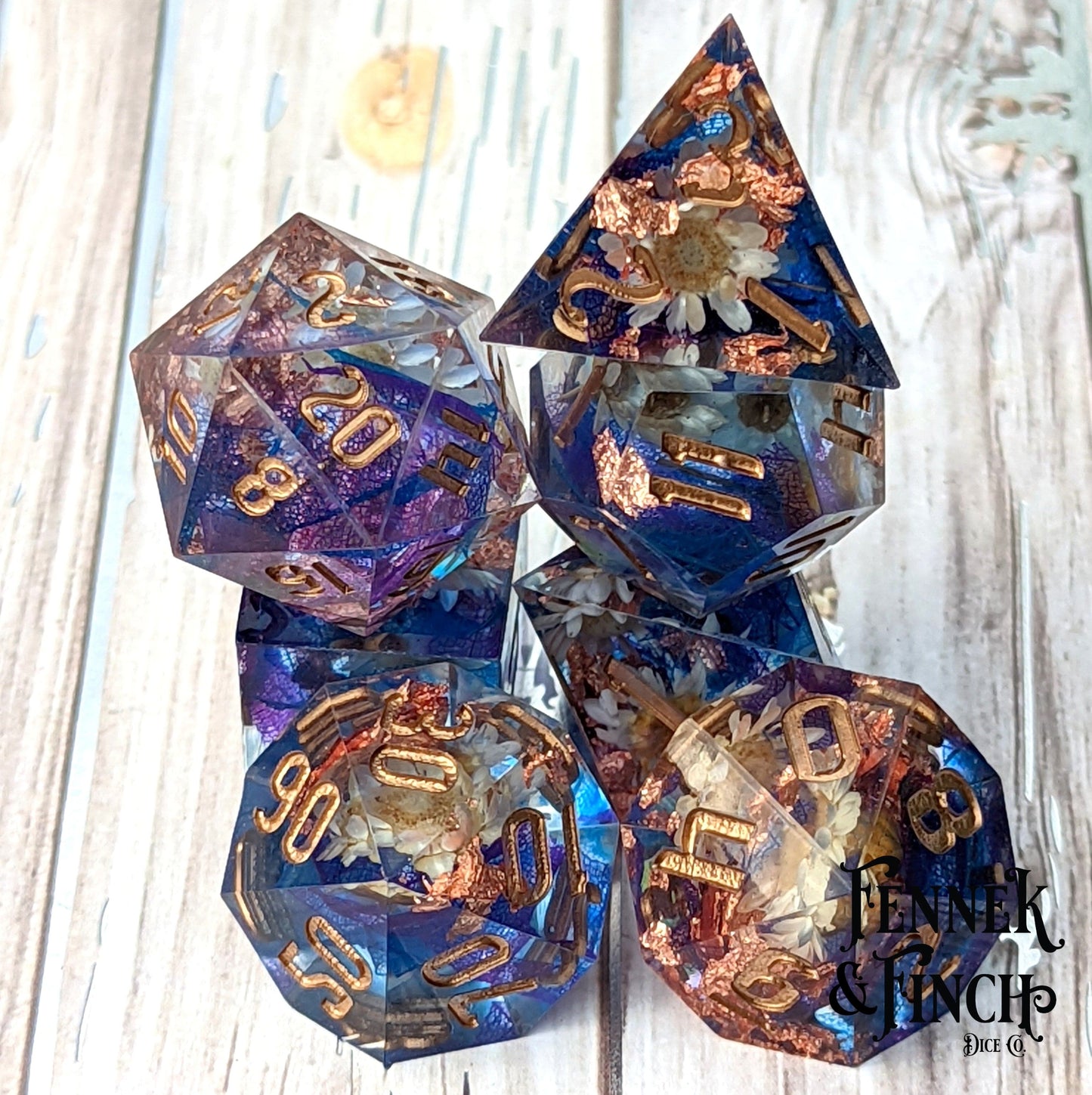 Daisy Sharp Edge DnD Dice Set.