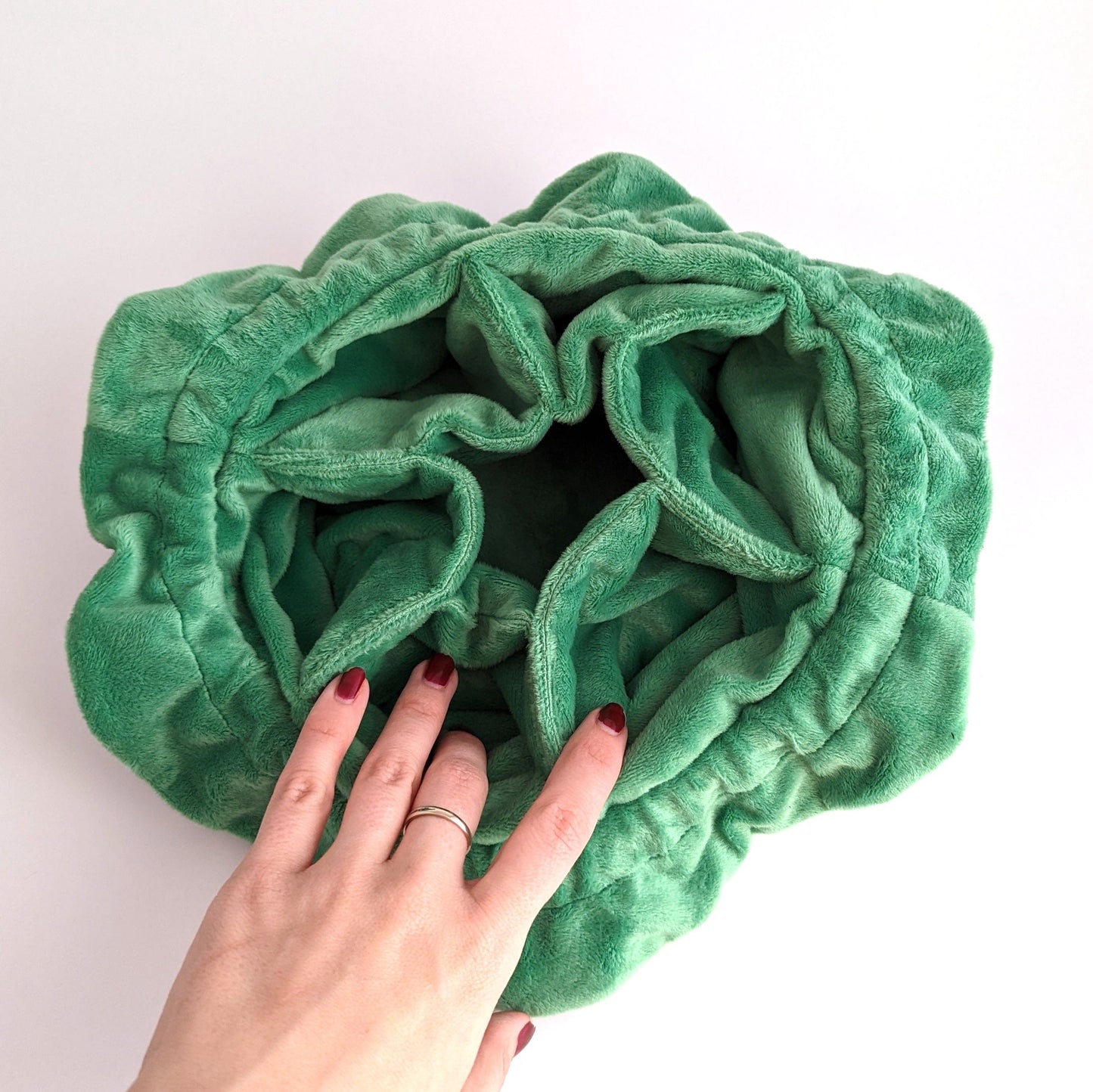 Druid inspired multi pocket large dice bag in green