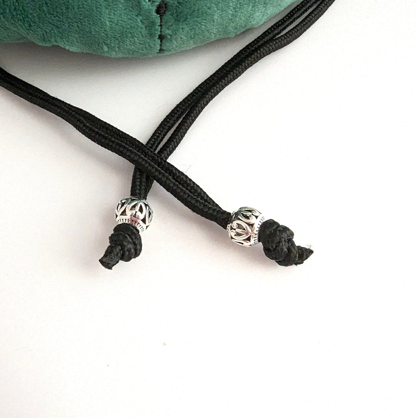 Druid inspired multi pocket large dice bag in green