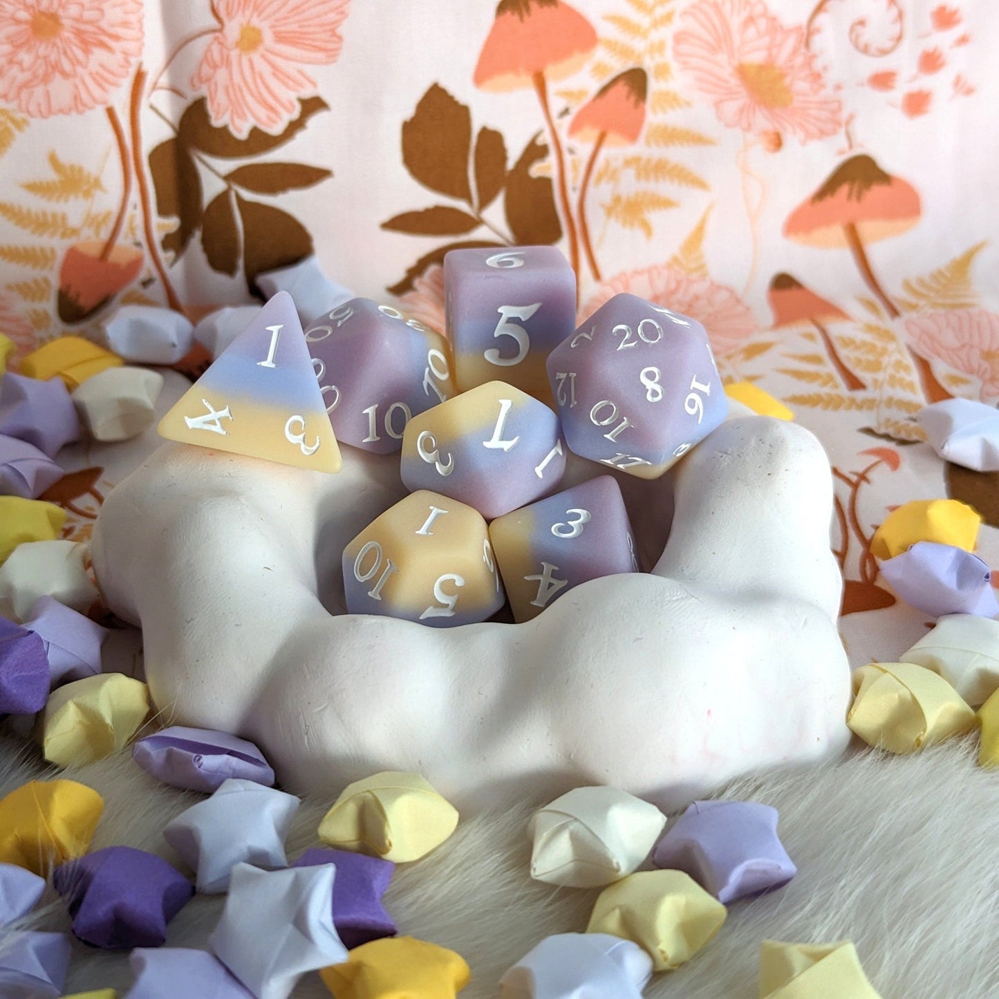 Dusk Dice Set – 7 or 11-Piece Matte Twilight Ombre DnD Dice | Fennek & Finch Dice Sets & Games Fennek and Finch