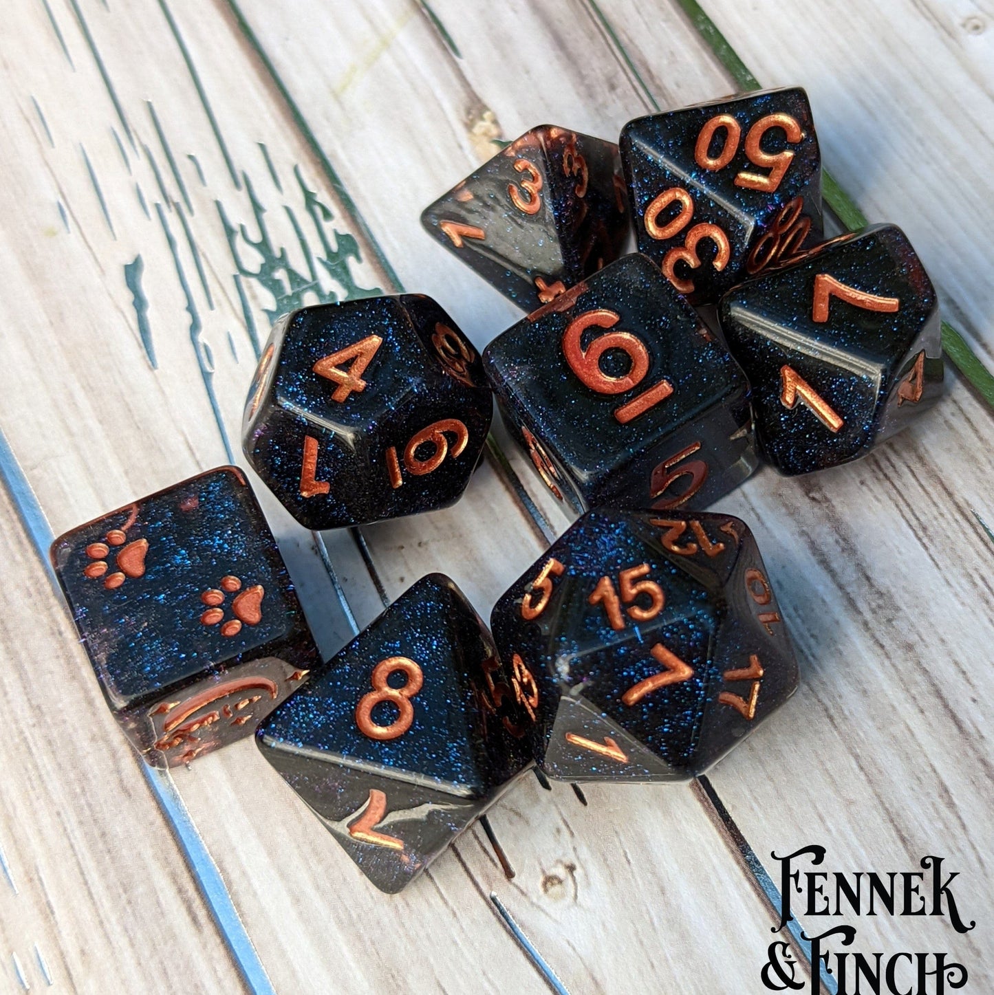 Endless Expanse DnD Dice Set - 8 Piece Dice sets Fennek and Finch