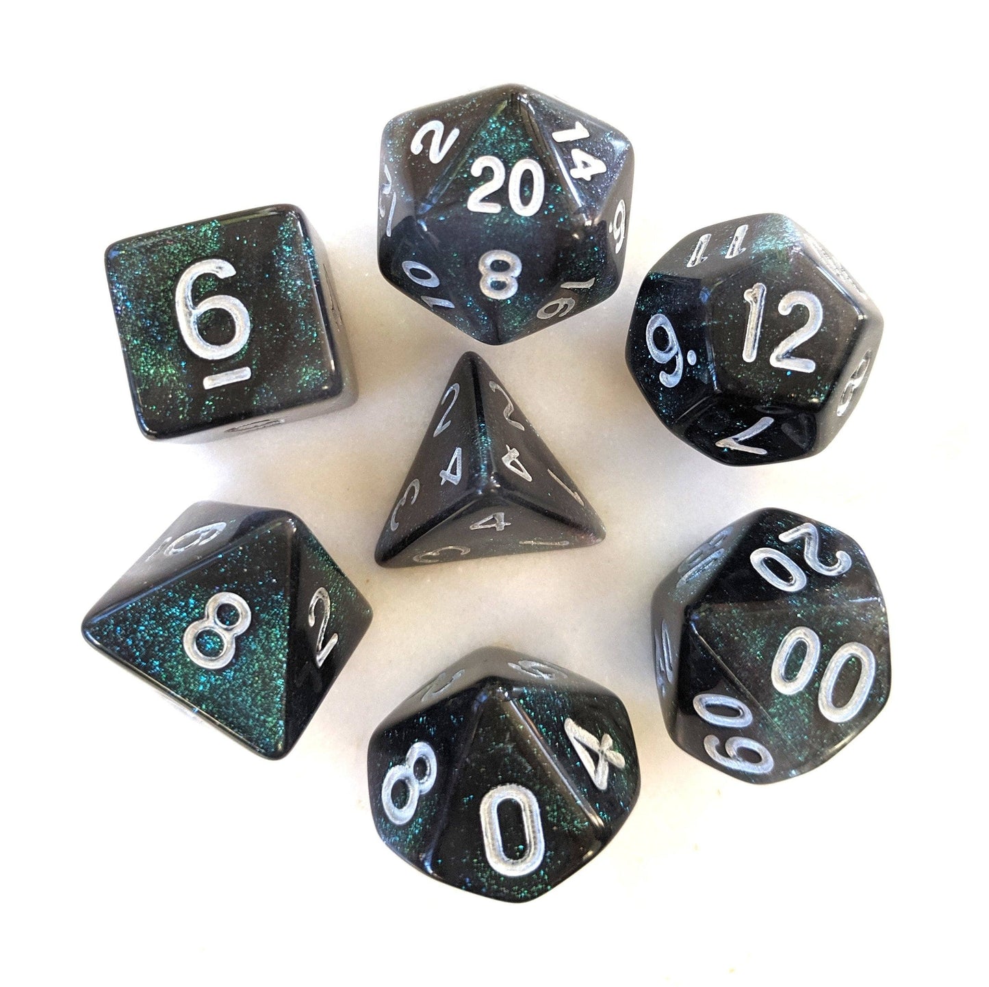 Everclear Aurora DnD Dice Set Dice sets Fennek and Finch