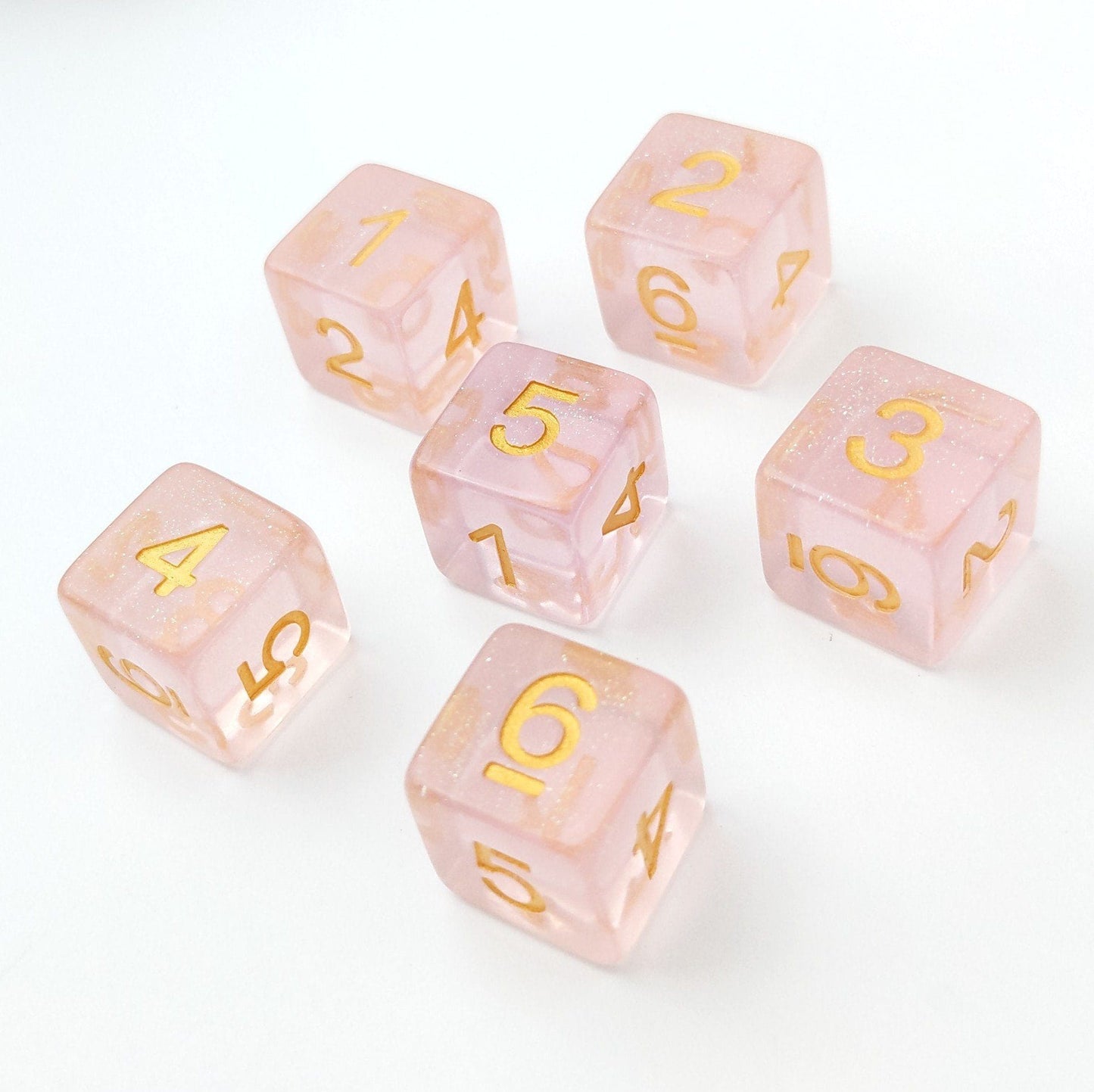 Fairy Sparkles D6 Set. Set of 6 Dice Sets & Games Fennek and Finch
