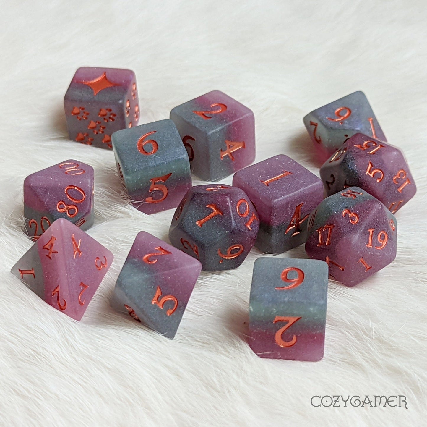 Fluorite- 8pc DND Dice Set Dice sets Fennek and Finch
