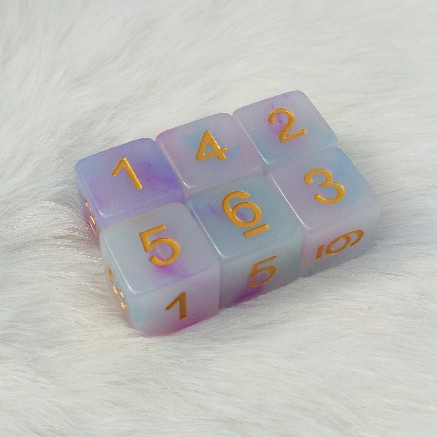 Happy Clouds D6 Set. Set of 6 - CozyGamer