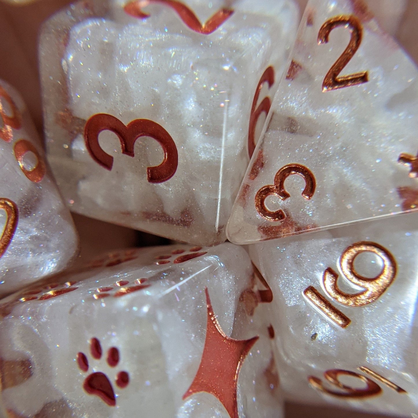 Holy Nexus 8 Piece DnD Dice Set. Dice sets Fennek and Finch