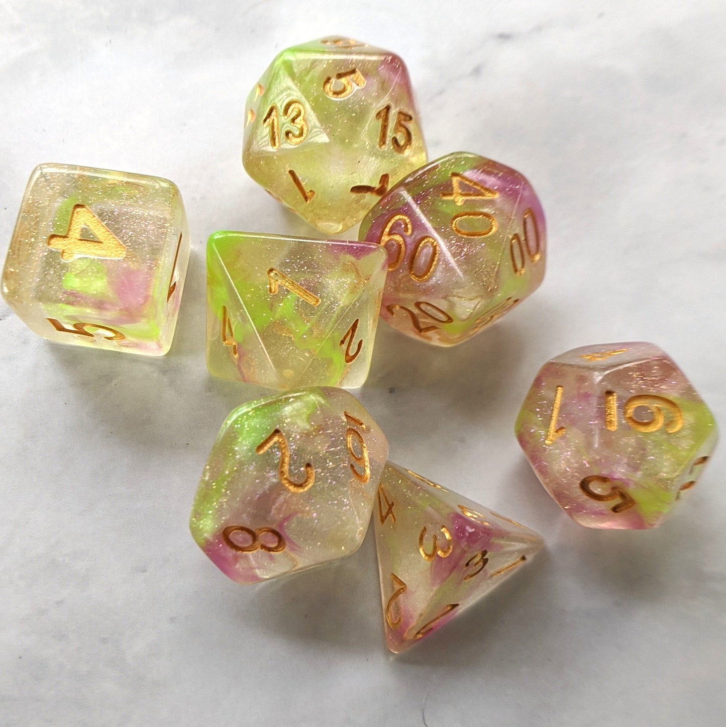 Luminous Dragon DnD Dice Set - CozyGamer