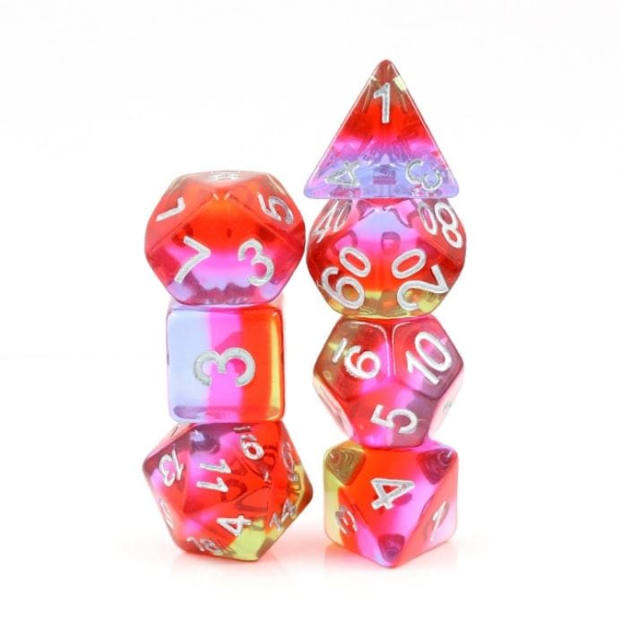 Pomegranate Blossom Dice Set Dice Sets & Games Fennek and Finch
