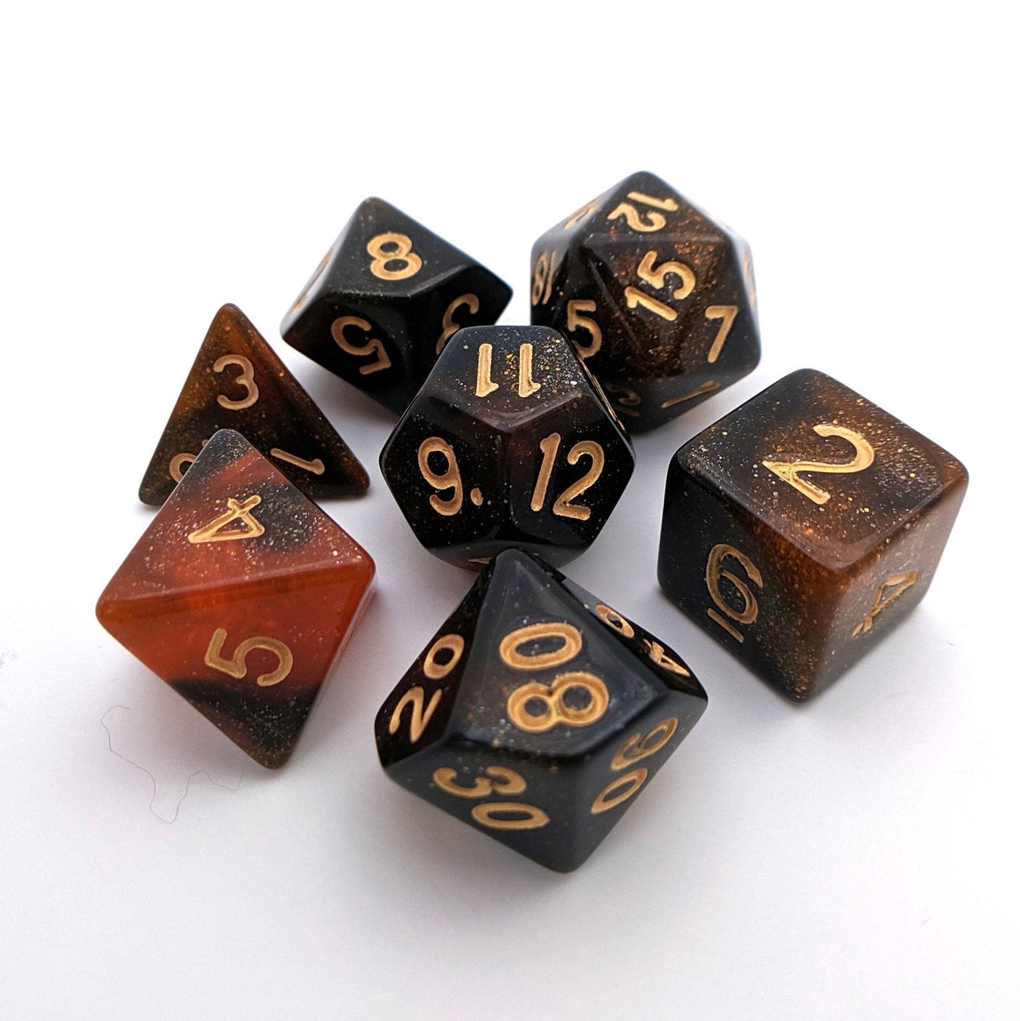 Searing Galaxy DnD Dice Dice sets Fennek and Finch