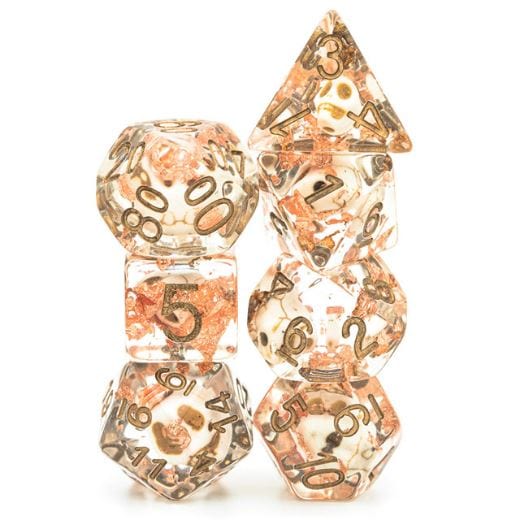 Skull and Copper Dice Set - CozyGamer