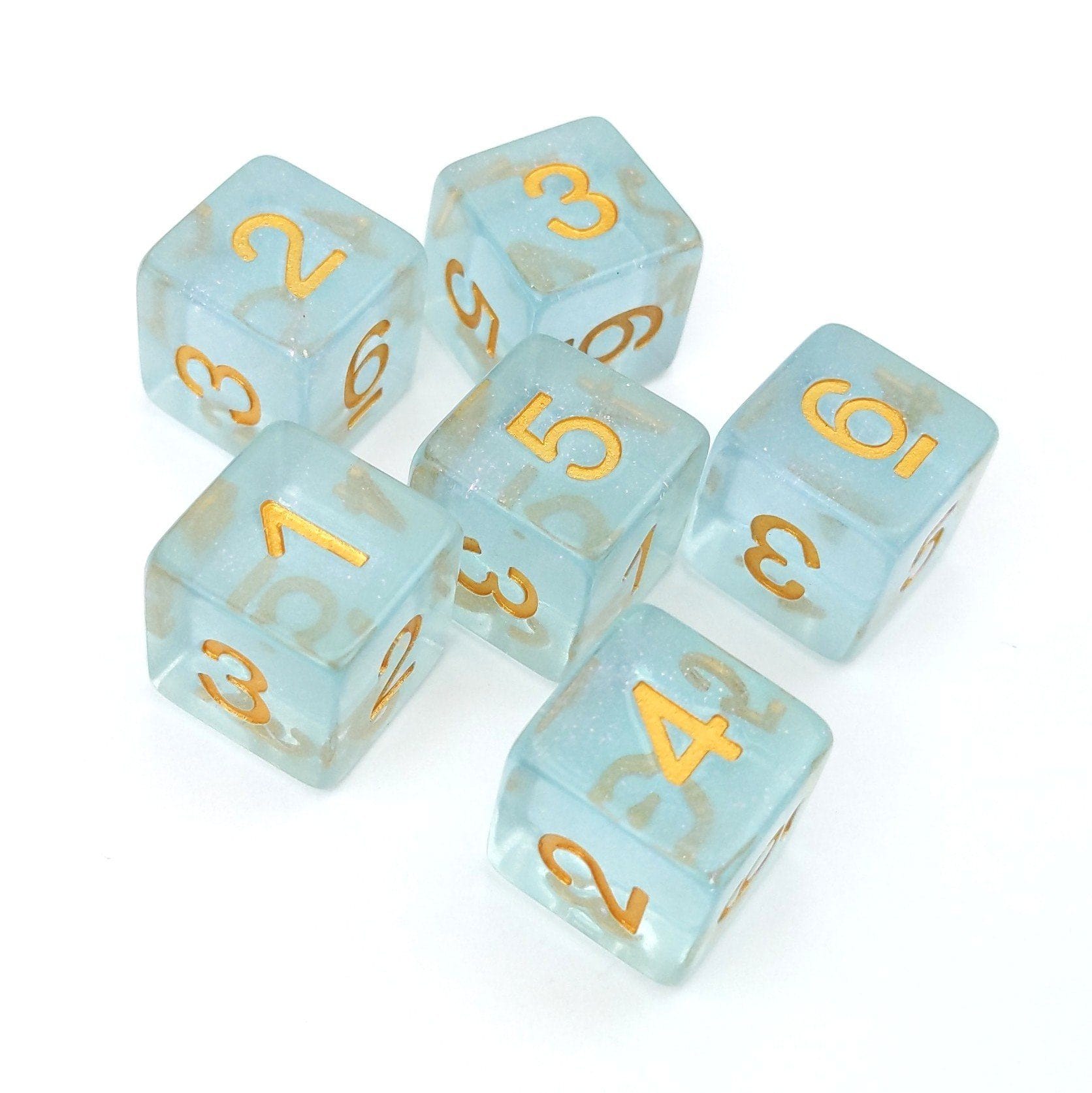 Sleepy Sparkles D6 Set. Set of 6 Dice Sets & Games Fennek and Finch