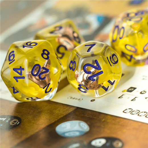 Sorcerer's Fire Dice Set Dice Sets & Games Fennek and Finch