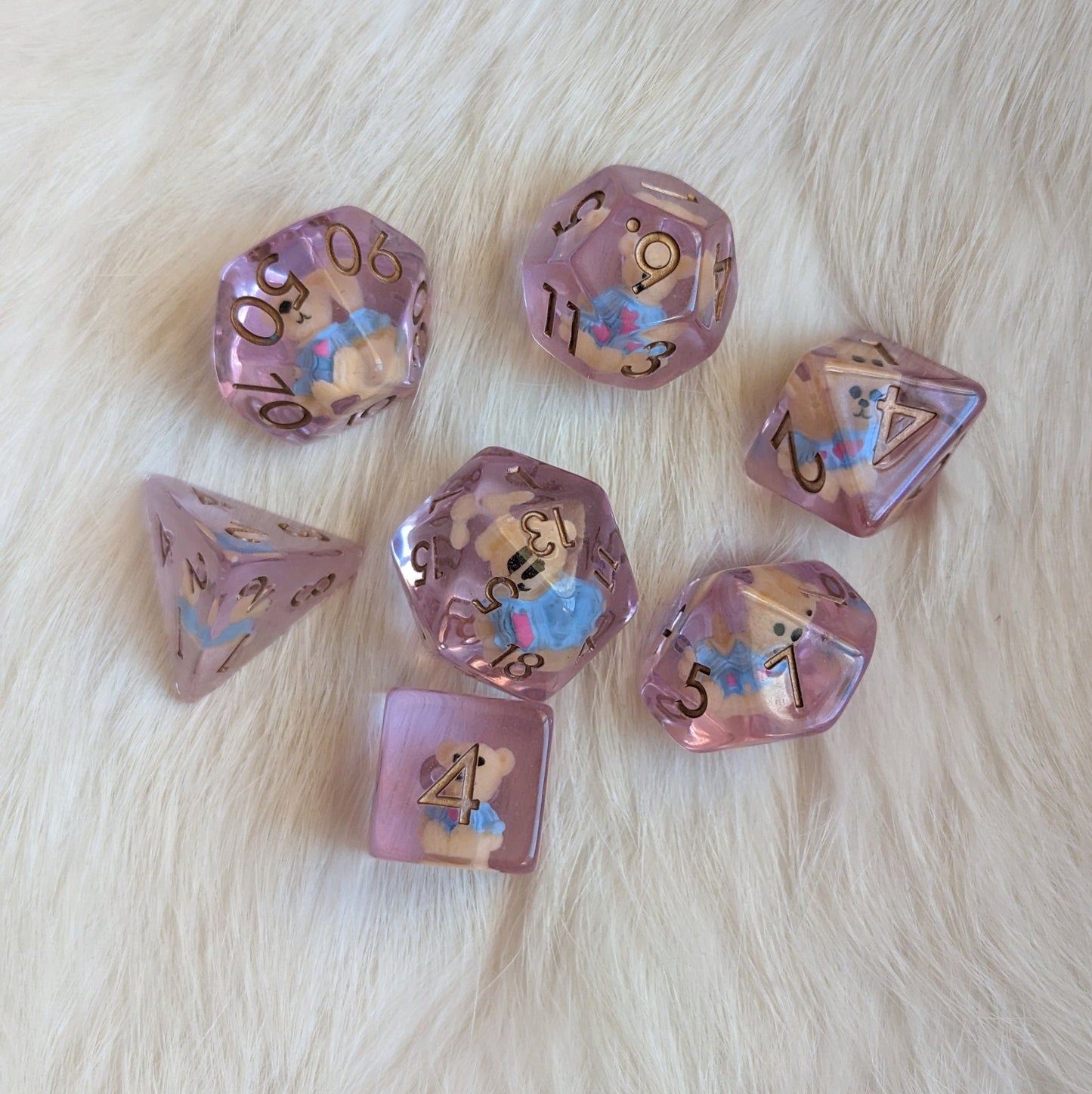 Teddy Bear DND Dice Set