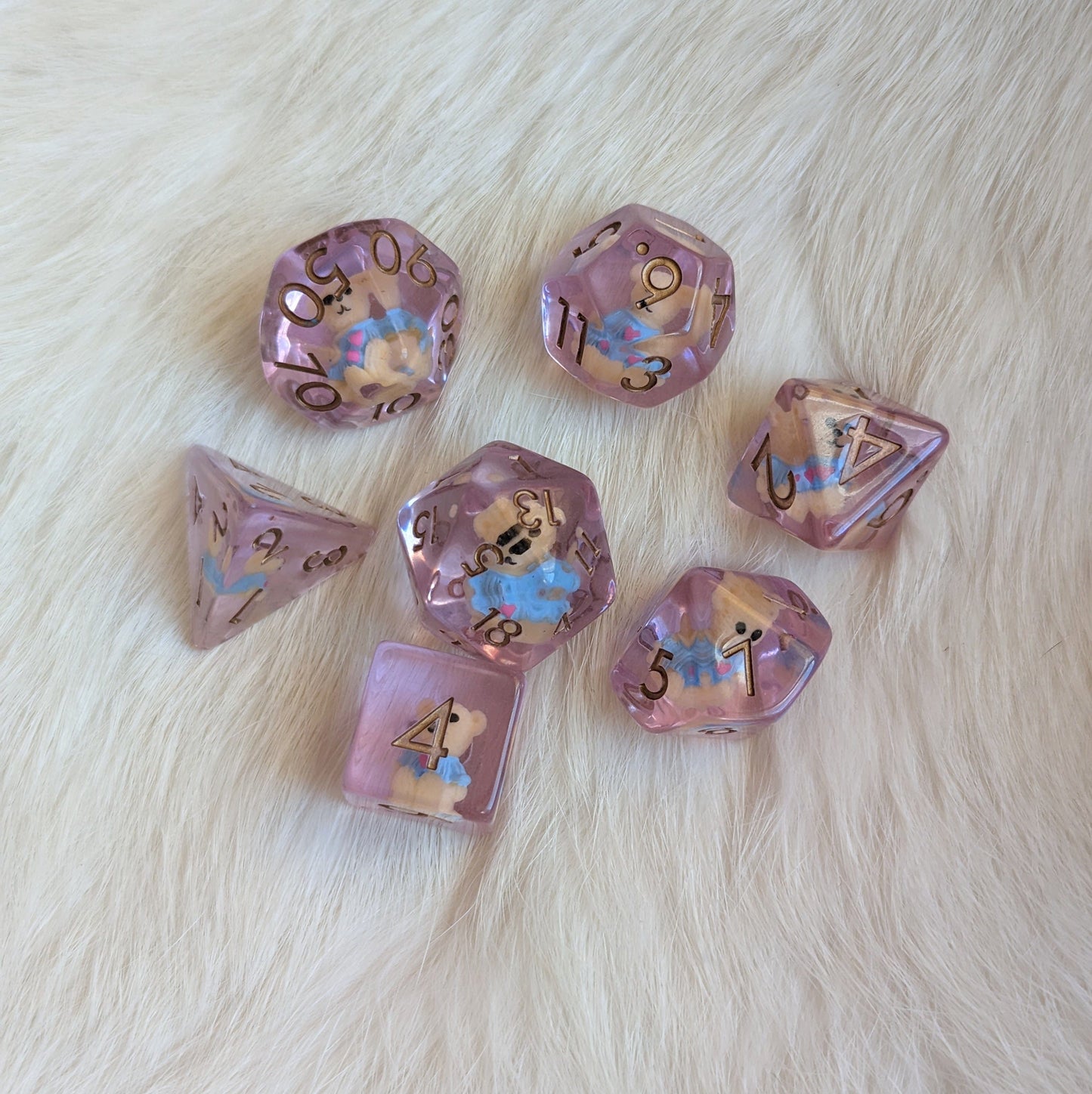 Teddy Bear DND Dice Set