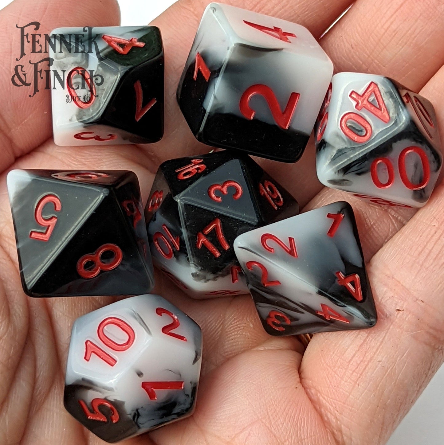 Vampire Mask Dice Set.