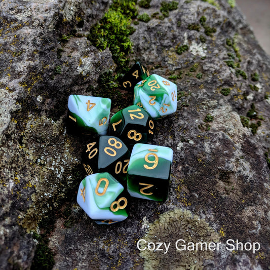 Volley Dice Set, 7 Piece DnD Dice Dice sets Fennek and Finch